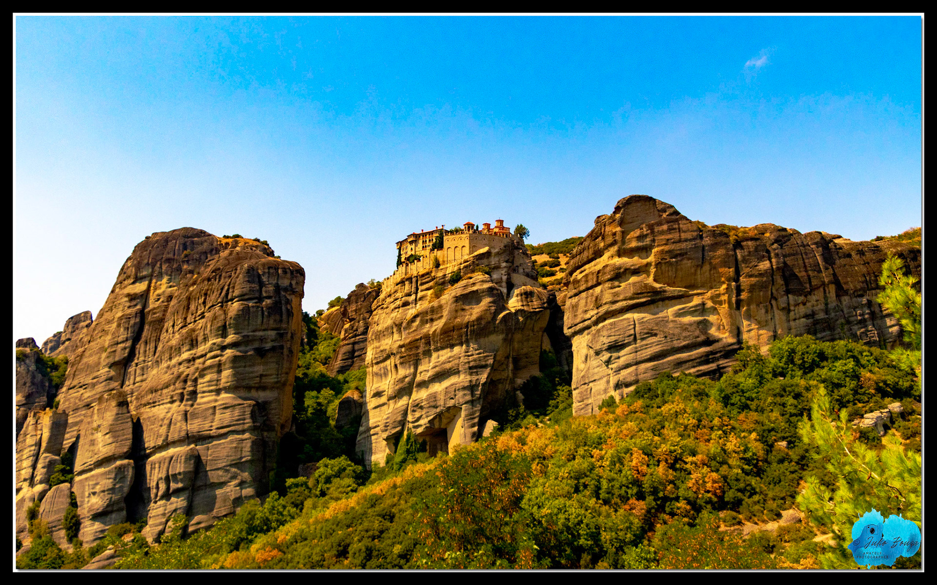 20210812 - Closeup View Of The Monastery Of Rousanou At Meteora Monasteries