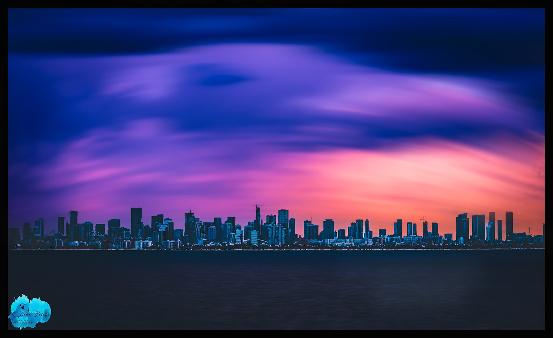 20220921 - View Of Sunset With Miami In Background