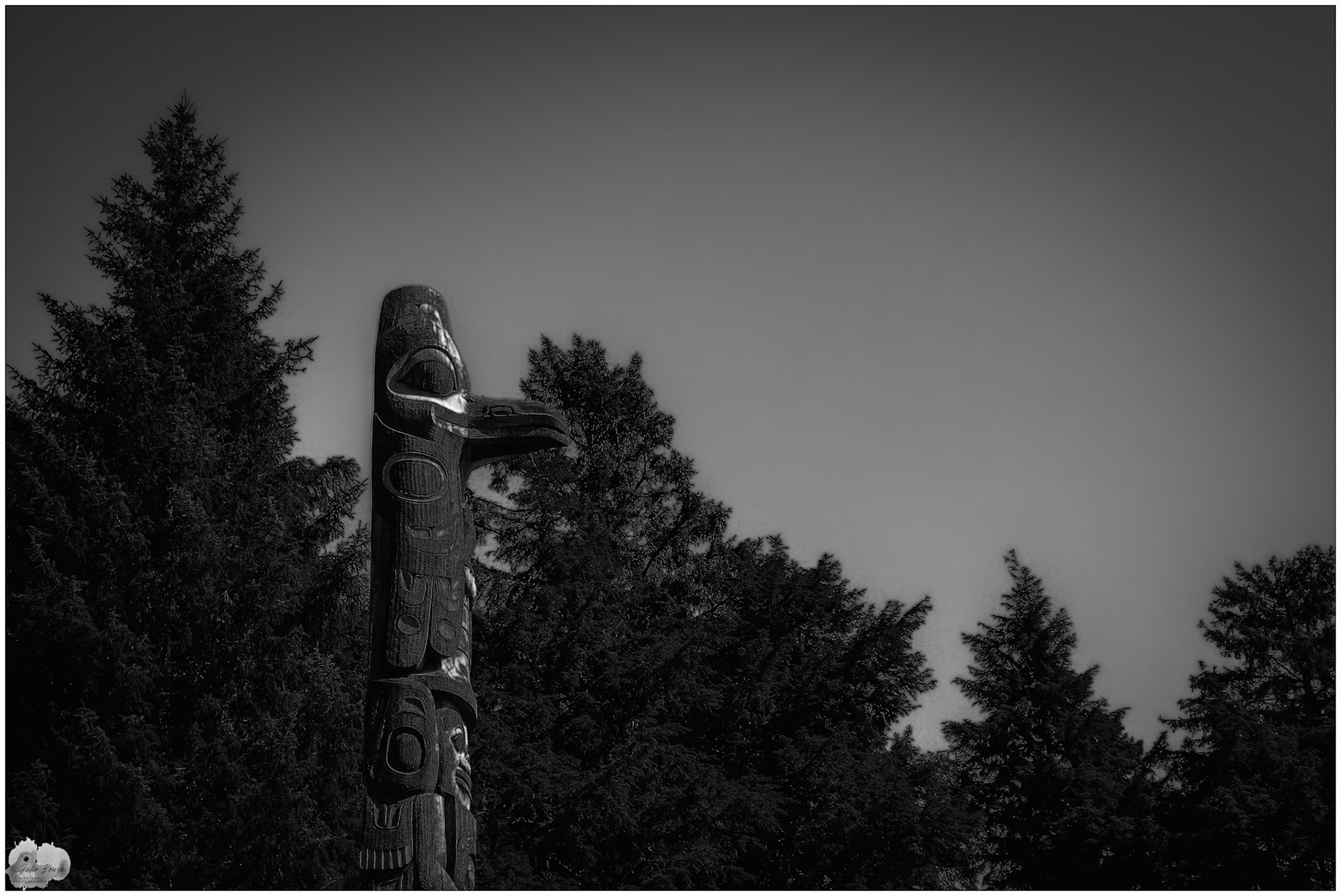 20240503 - Closeup of the Totem Pole at Sitka National Historical Park