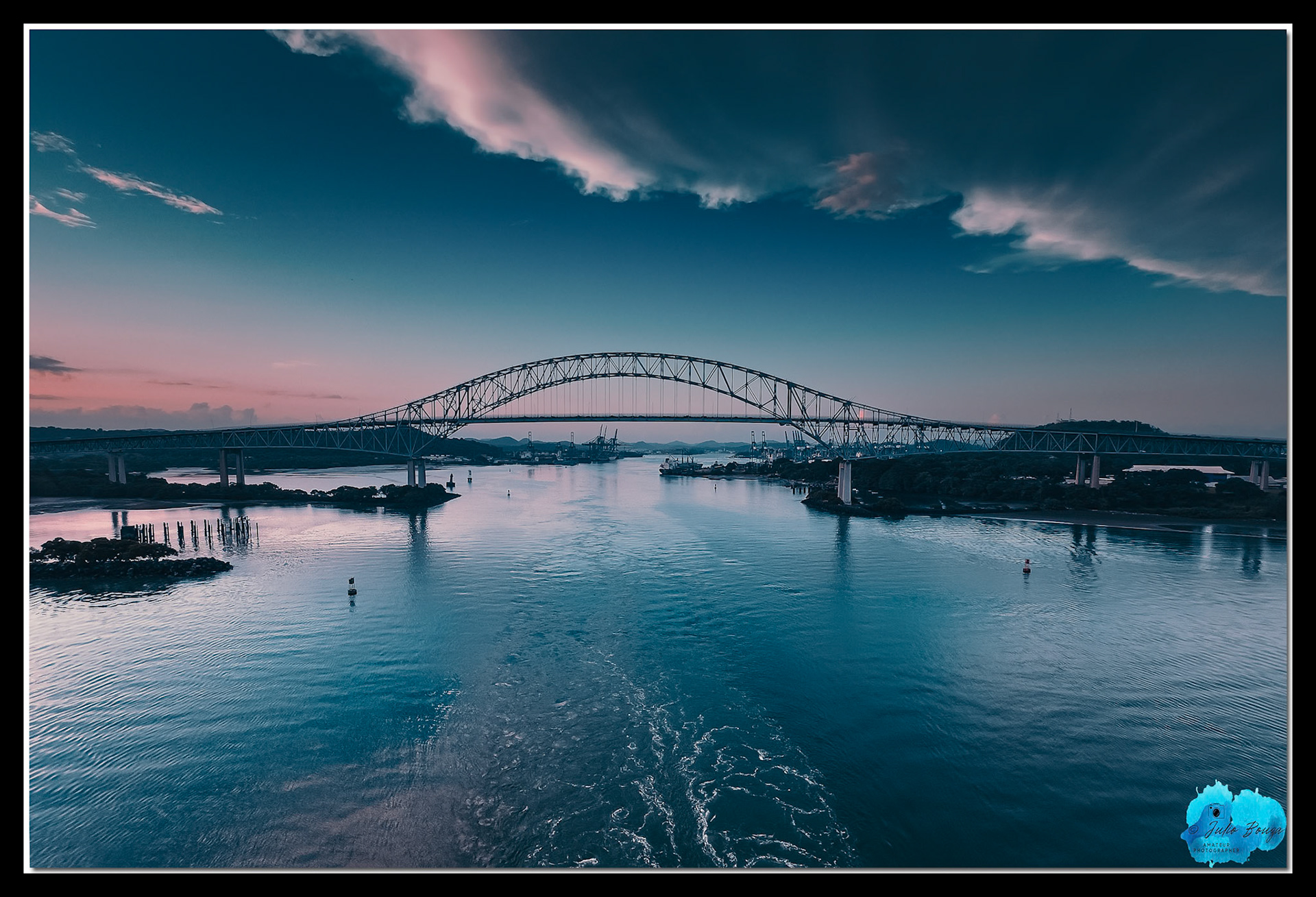20231208 - Panoramic View Of Panama Canal Bridge Back Side