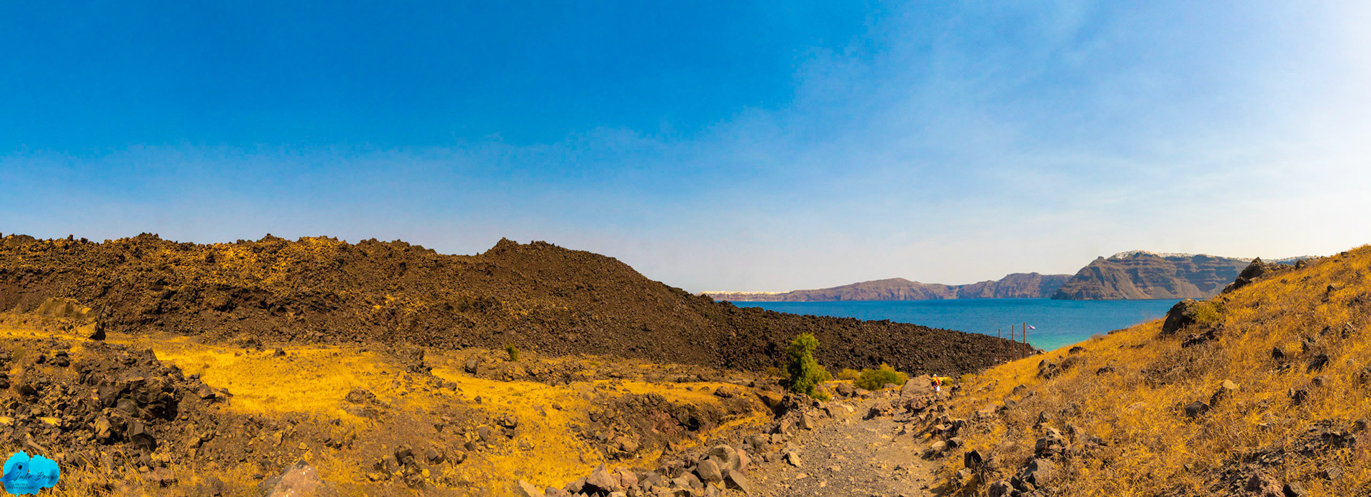 20210804 - Panoramic View Of Nea Kameni Island
