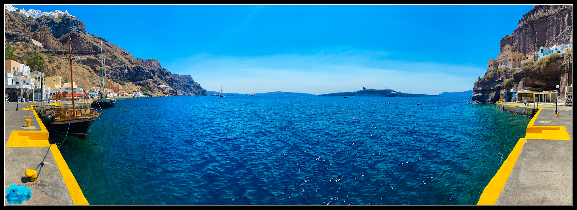 20210807 - Panaromic View From Santorini Old Harbor