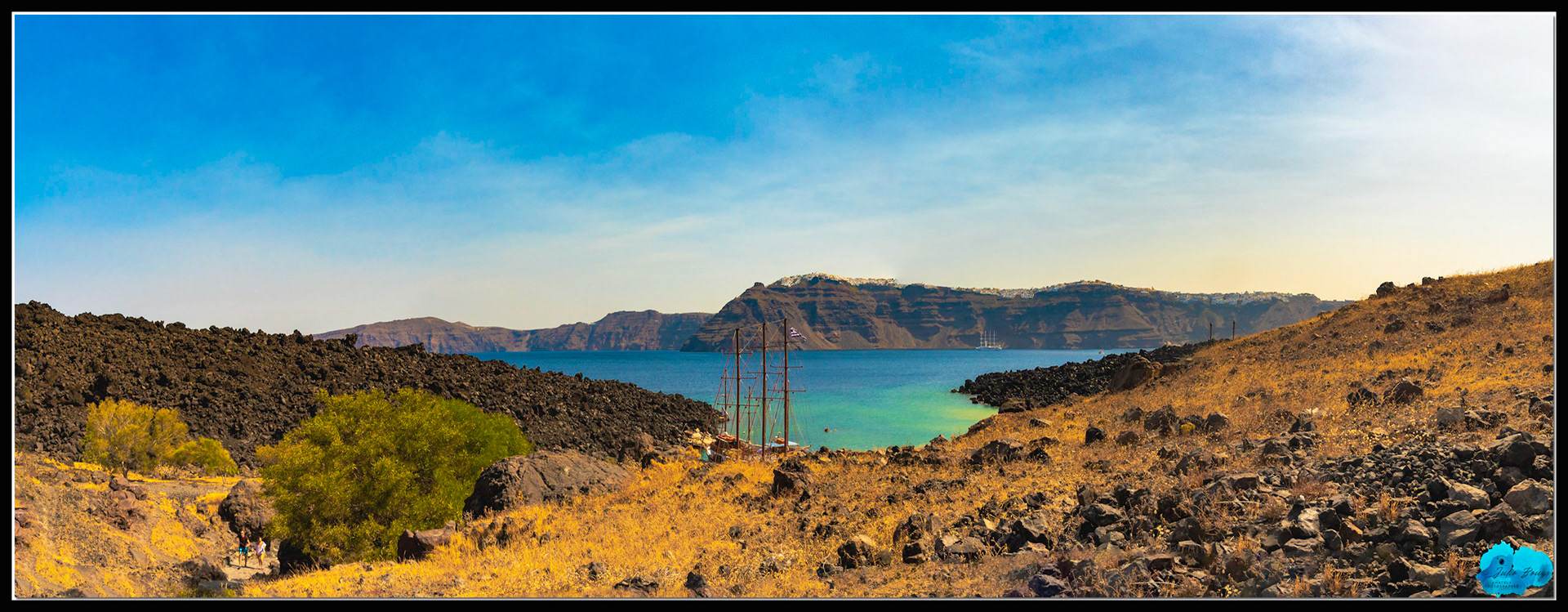 20210804 - Panoramic View Of Nea Kameni Island