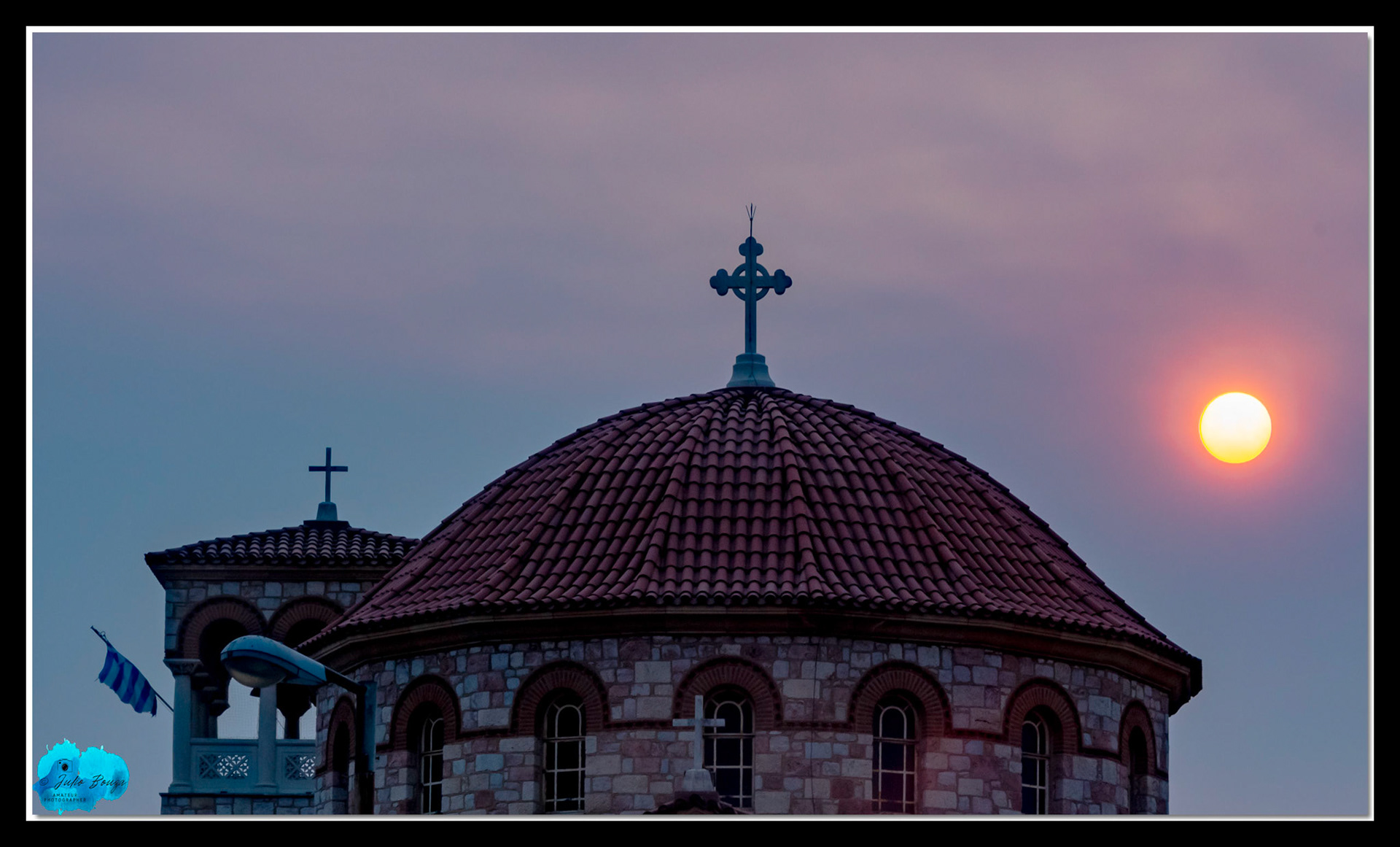 20210808 - Sunset Over St. Nicholas Cathedral In Athens