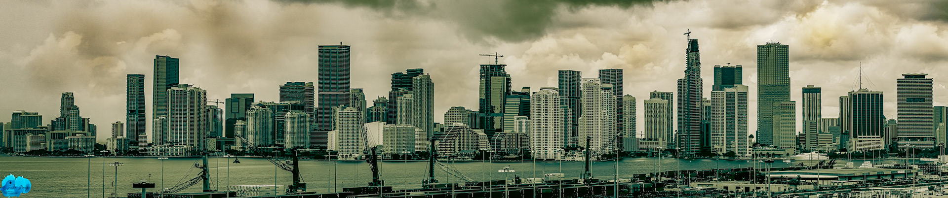 20220919 - Panoramic View Of Miami From The Royal Caribbean Cruise