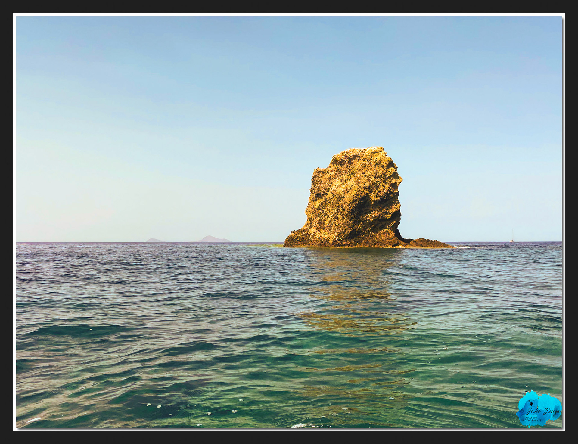 20210805 - Rock Formation In The Middle Of The Ocean In Santorini