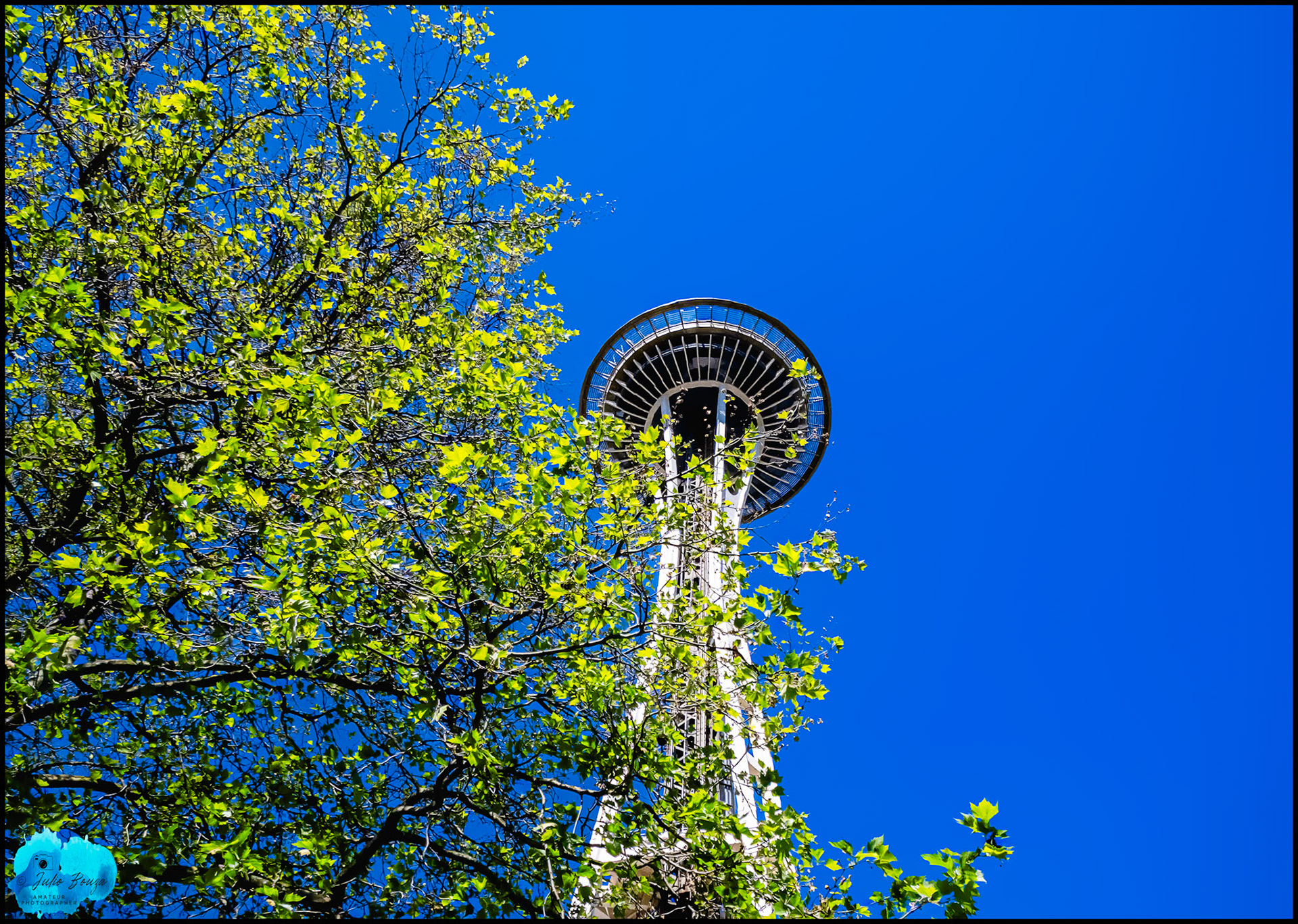 20240510 - Shot from below of the Seattle Space Needle in Seattle