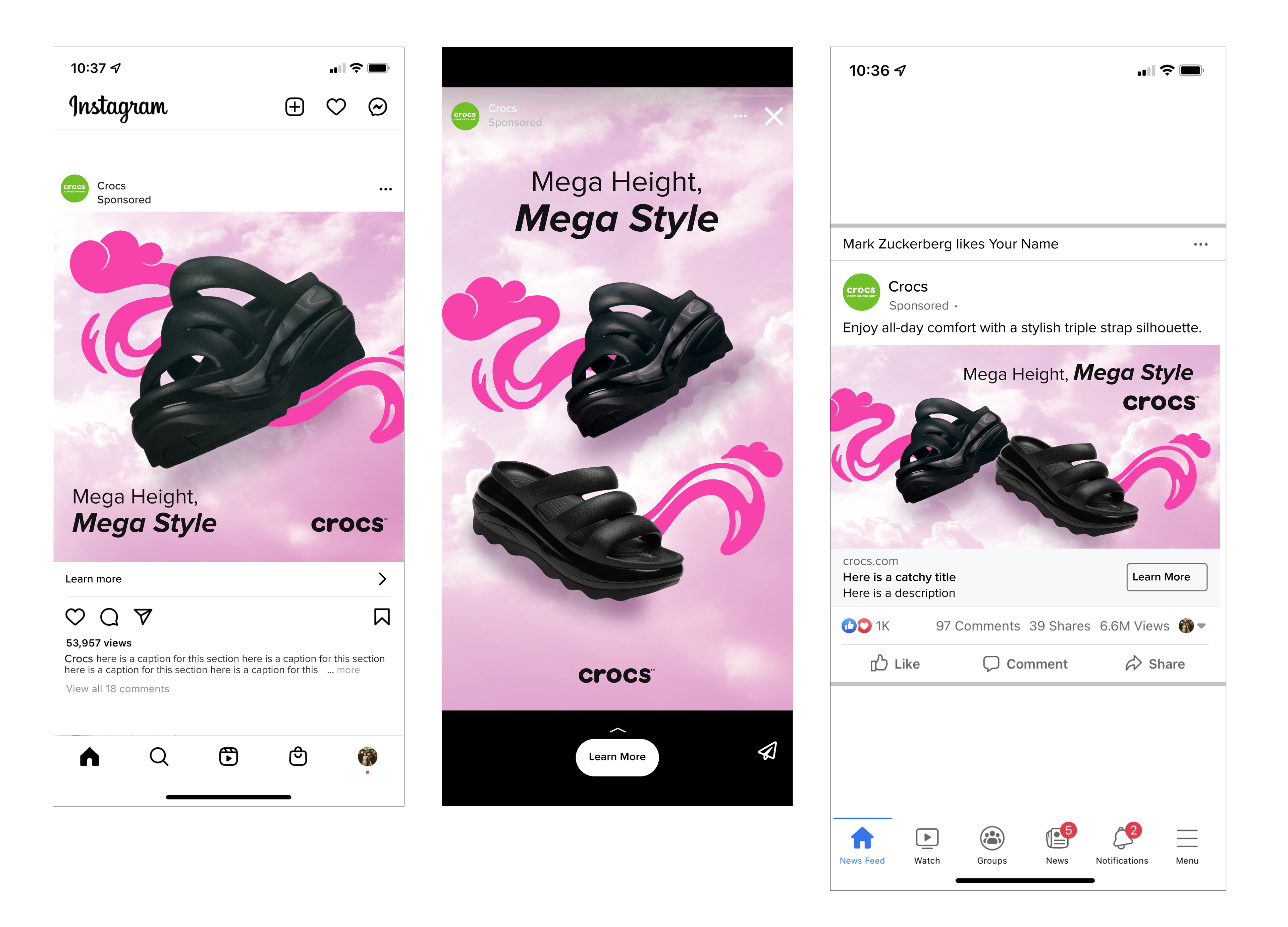 Series of Meta ads for Japan