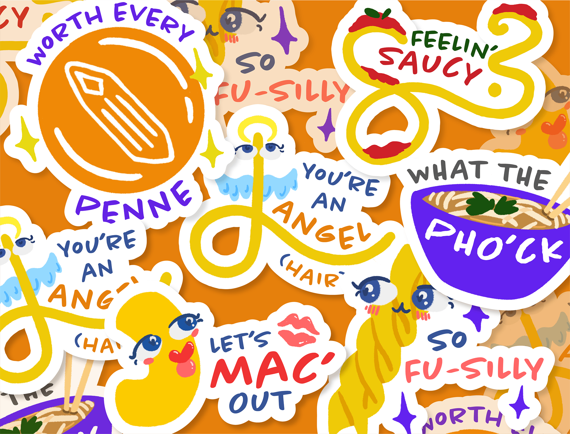 Sticker Series I created as promotional material