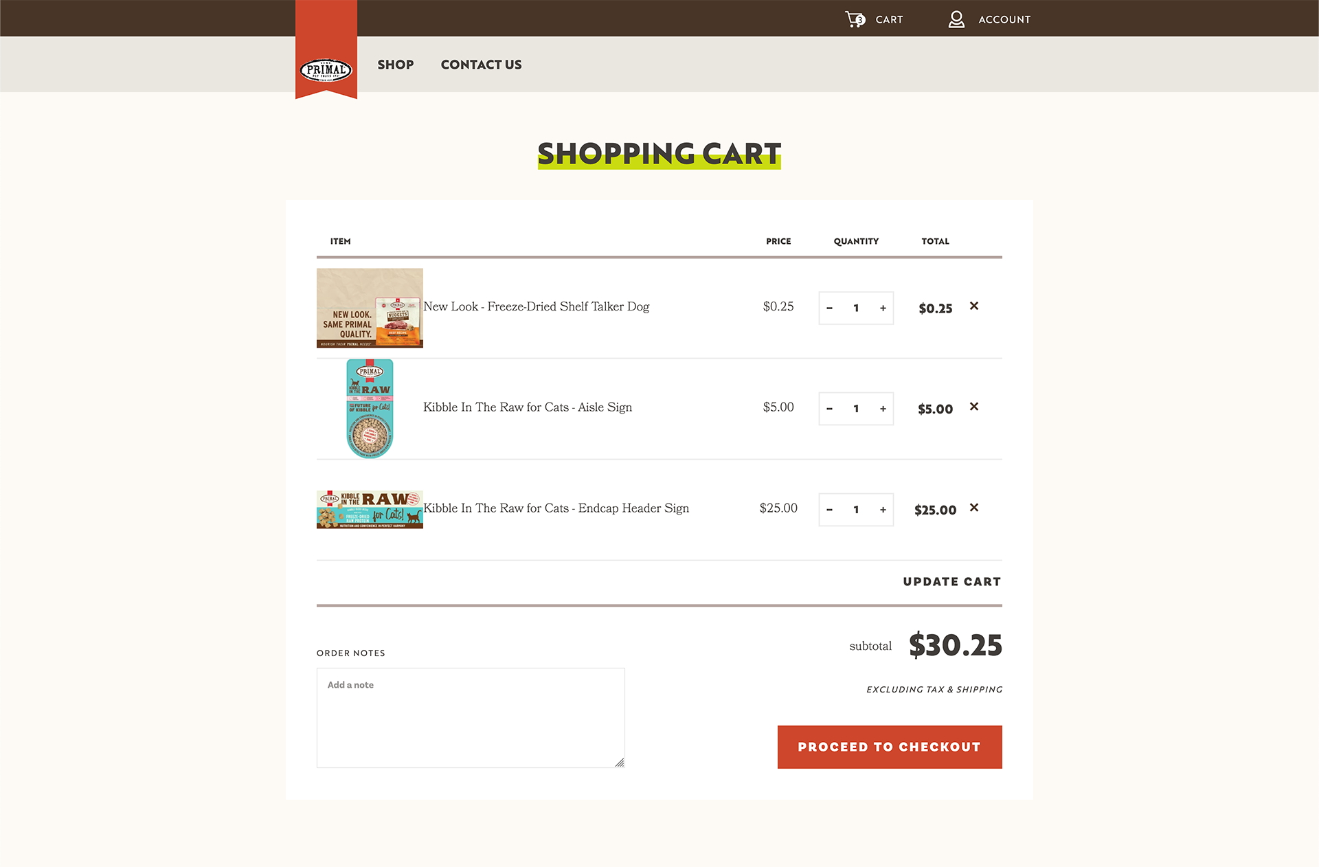 Shopping Cart