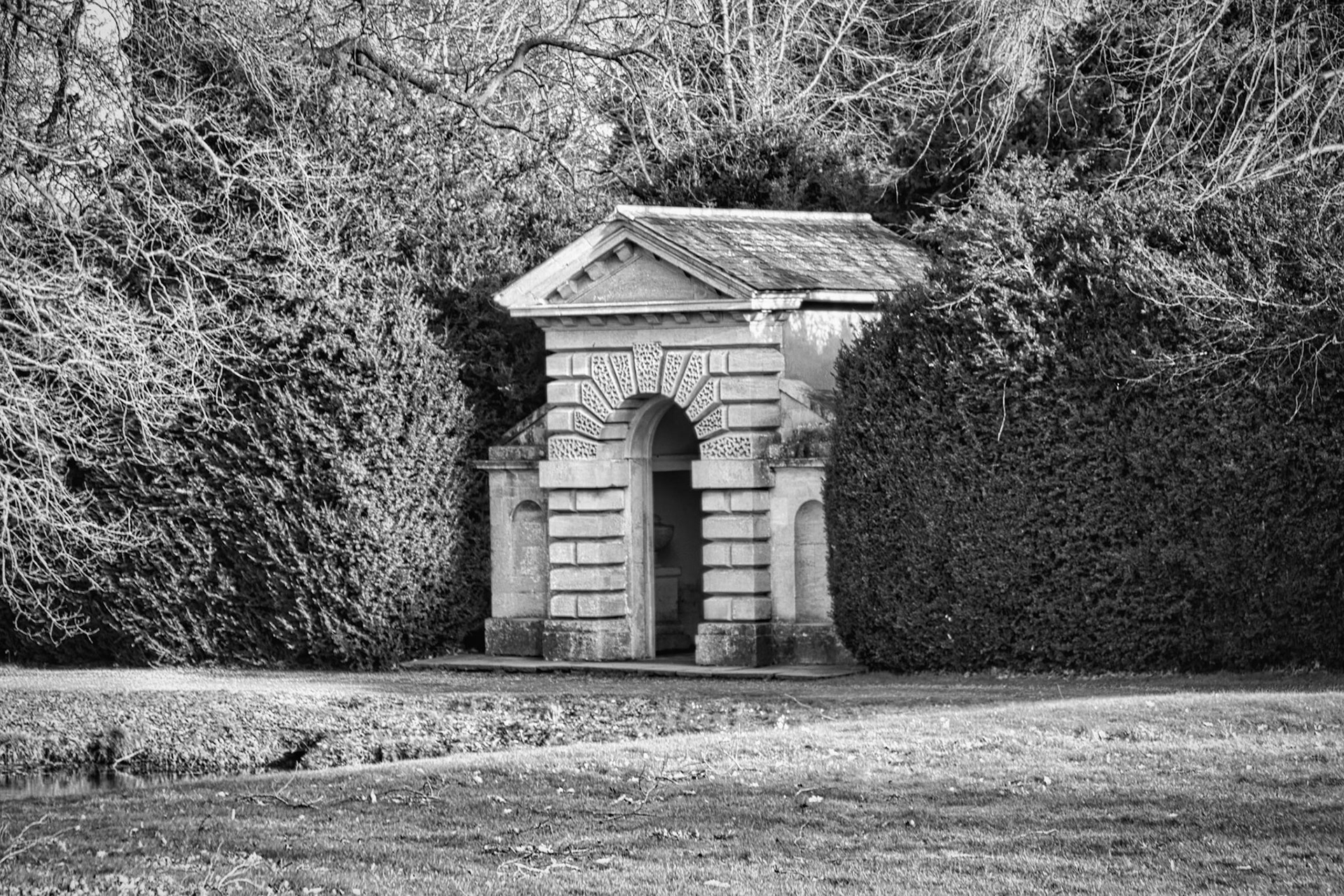 Belton House Black and White