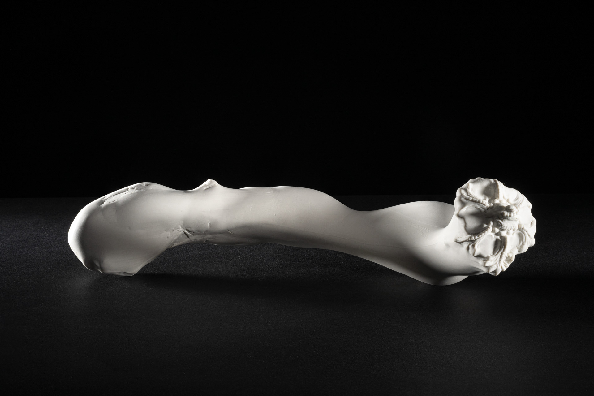 From the series 'Between you and me', slipcasted and handbuilt, 38 x 19 x 11 cm, 2026 - photo Eric Smeets