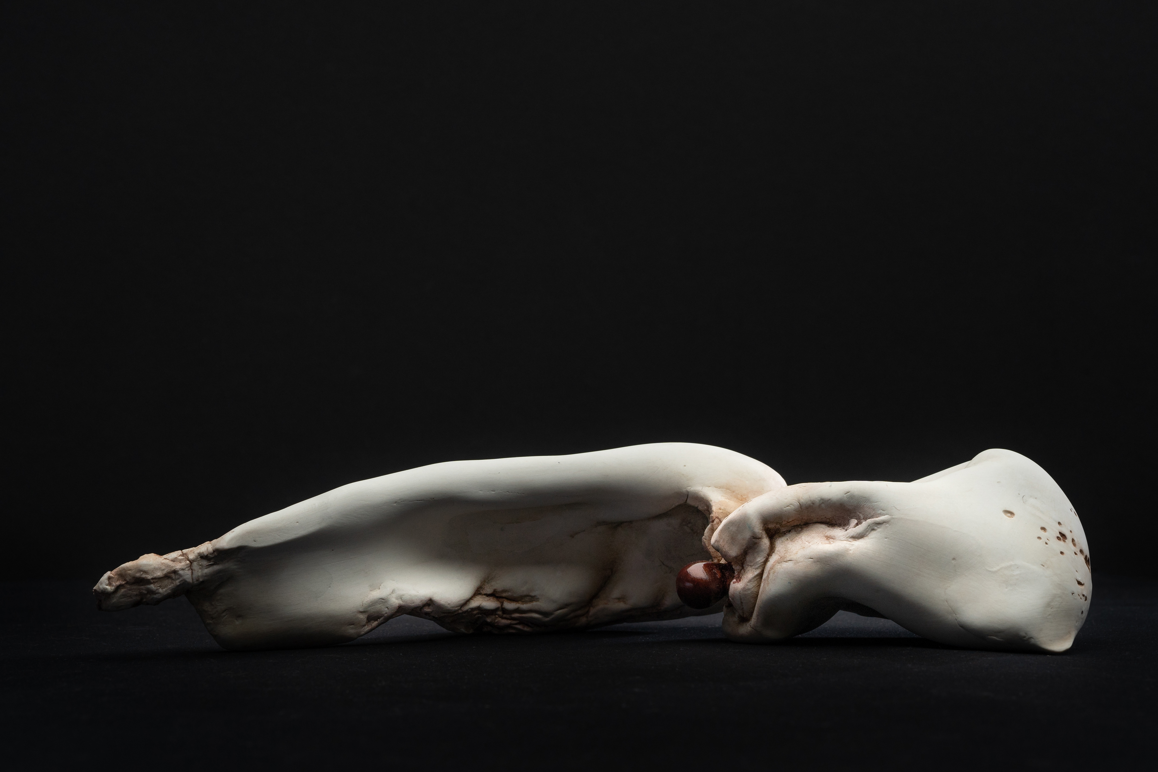 'You seem familiar' - 2019 - porcelain, watercolor, car paint - photo Peter Müllenberg