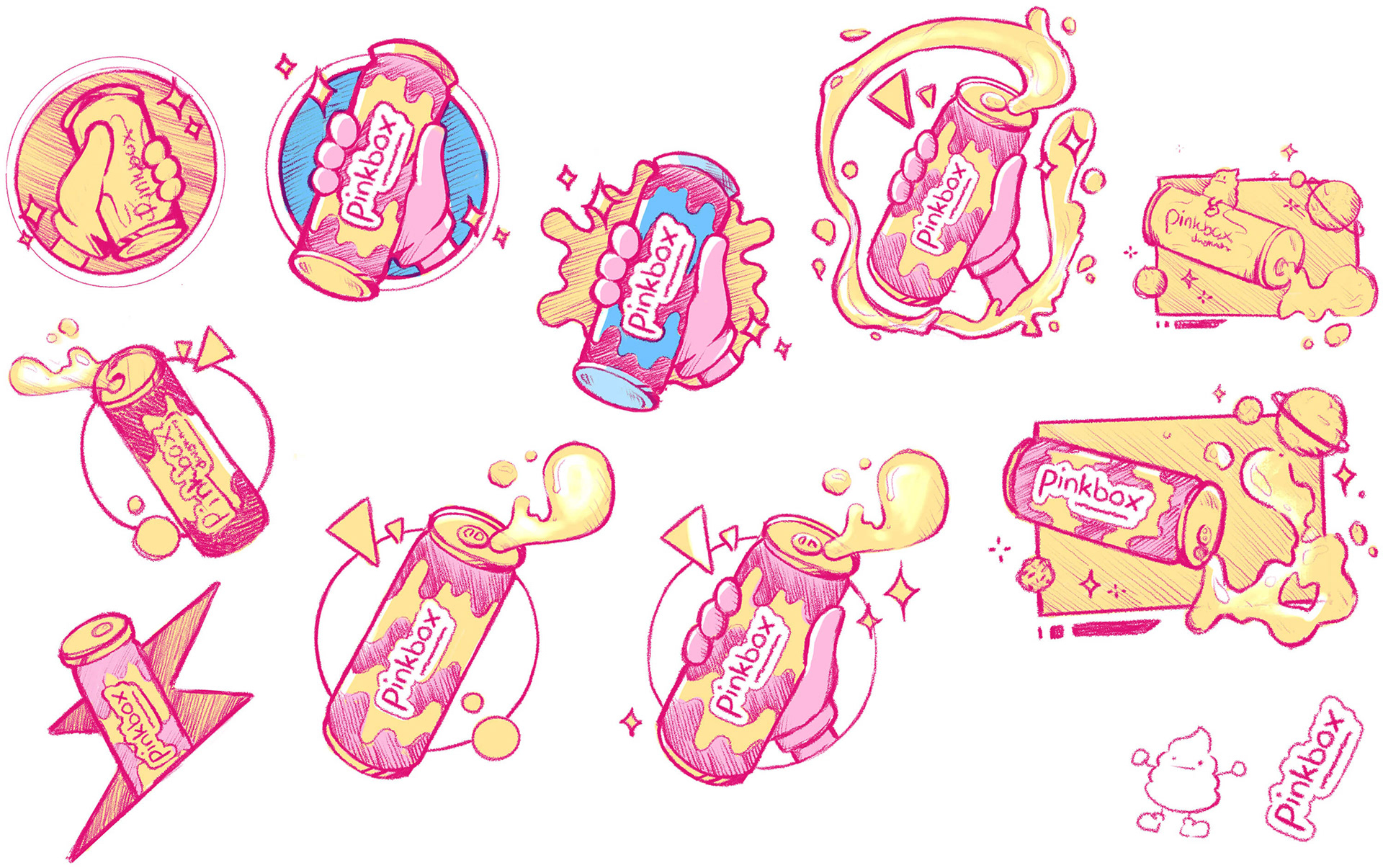 T-Shirt Sketches | Energy Drink