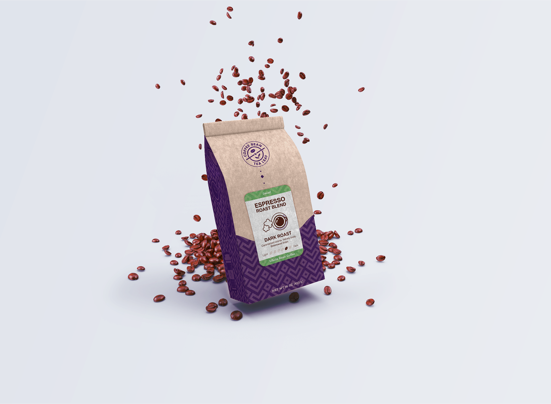 Coffee Bean Packaging | Mockup by berlionemore_contributor (freepik)