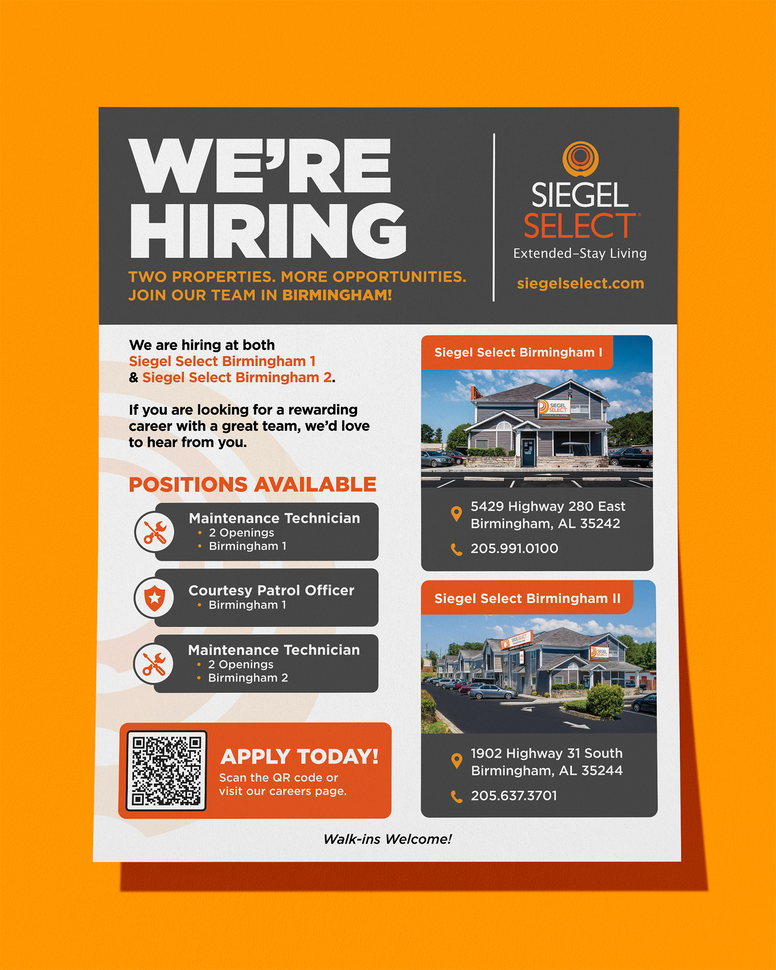 Select Birmingham | Hiring Flyer