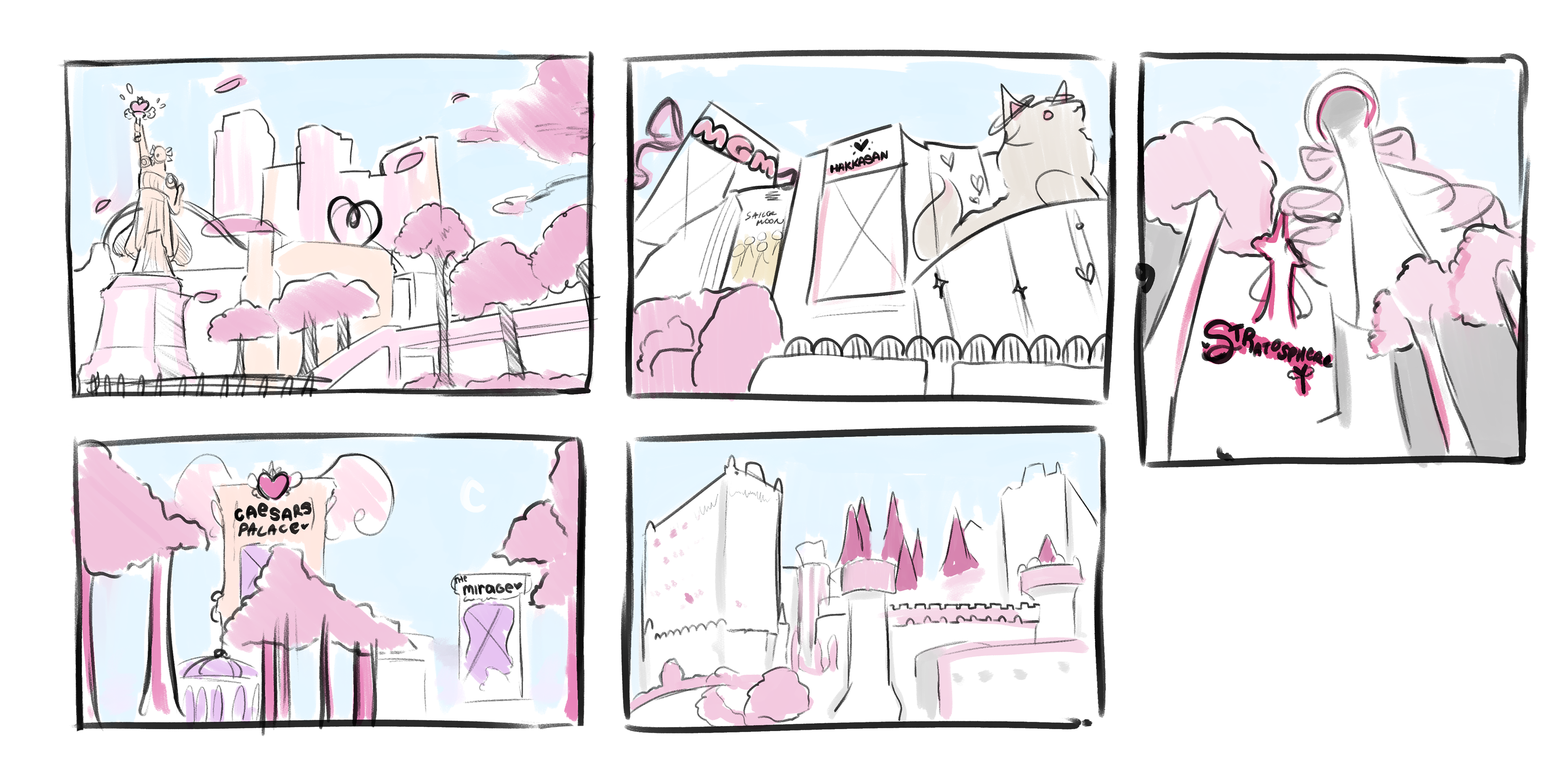 Sketches - Las Vegas Strip