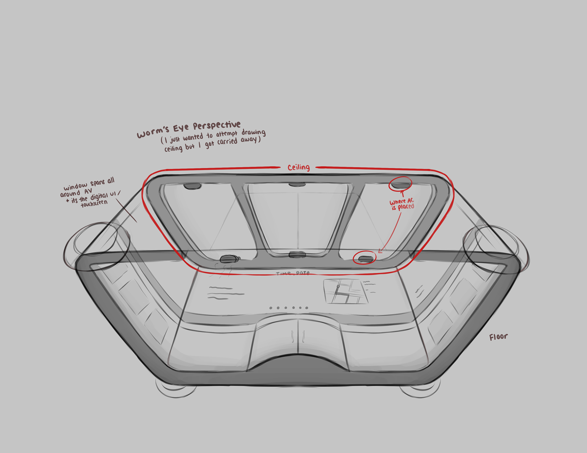 AV Interior (Worm's Eye Perspective)