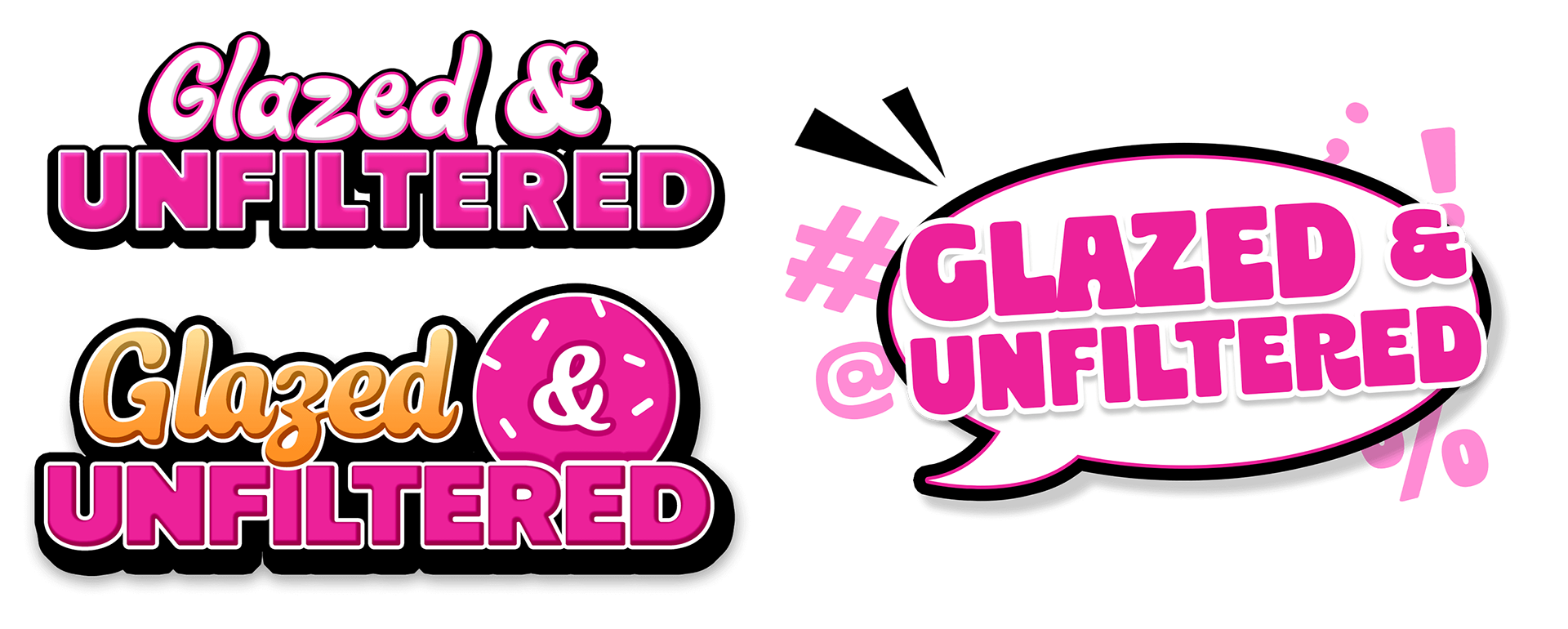 Instagram Reel Series "Glazed & Unfiltered" - Logo Drafts