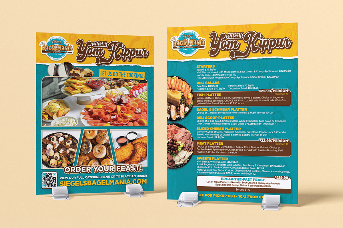 Menu Design (Front & Back)