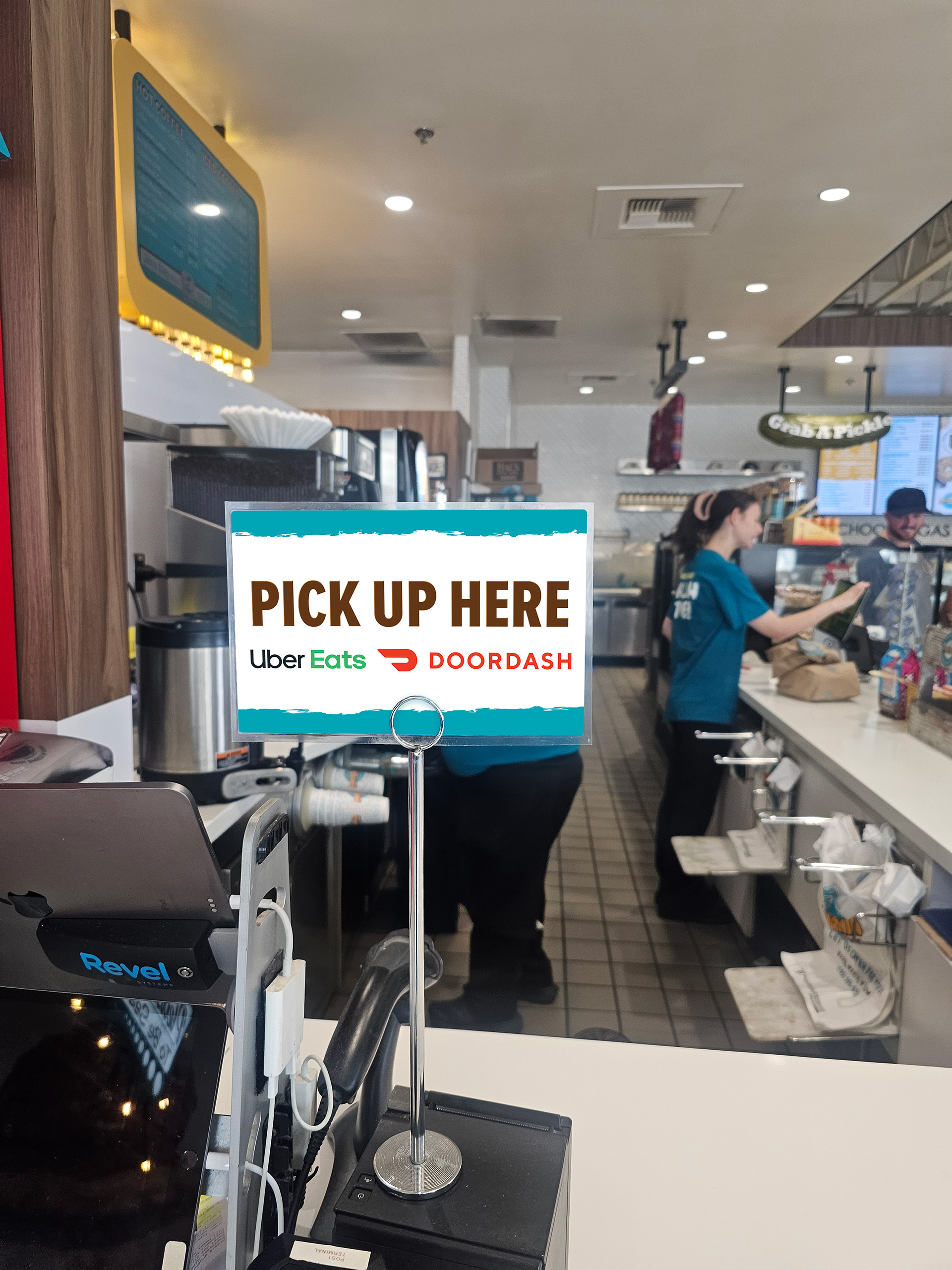 Sign - 3rd Party Delivery, "PICK UP HERE"