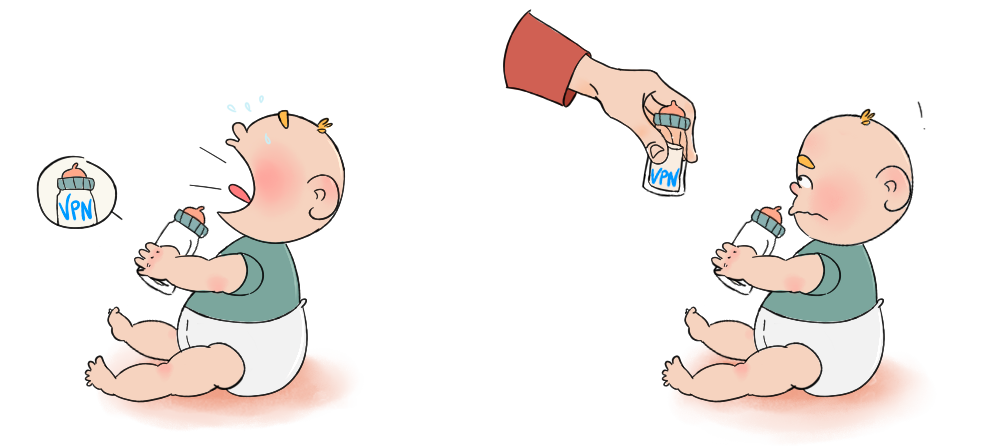 illustration for loading page for a VPN website / paint tool sai