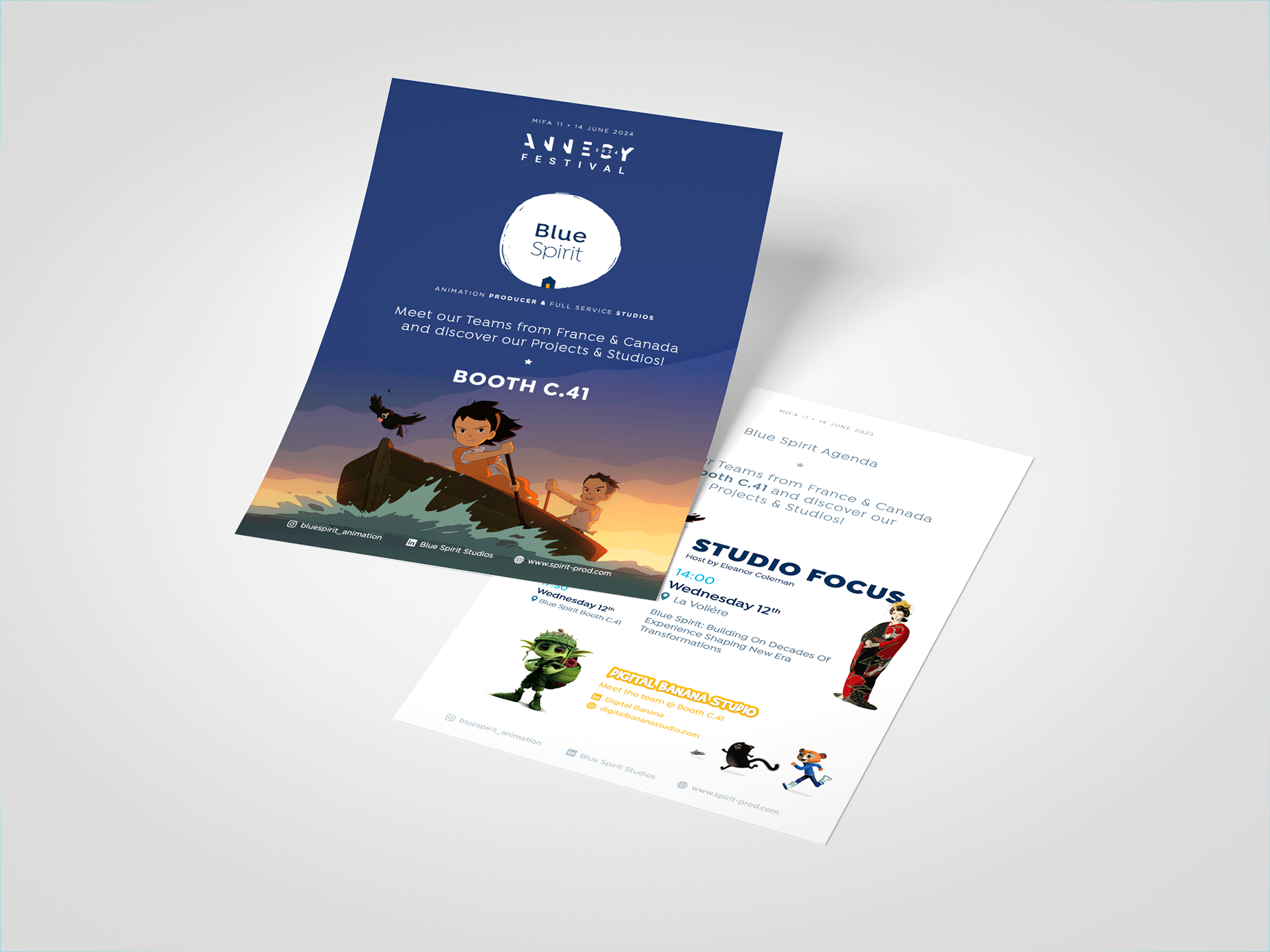 flyer for the booth / photoshop & indesign