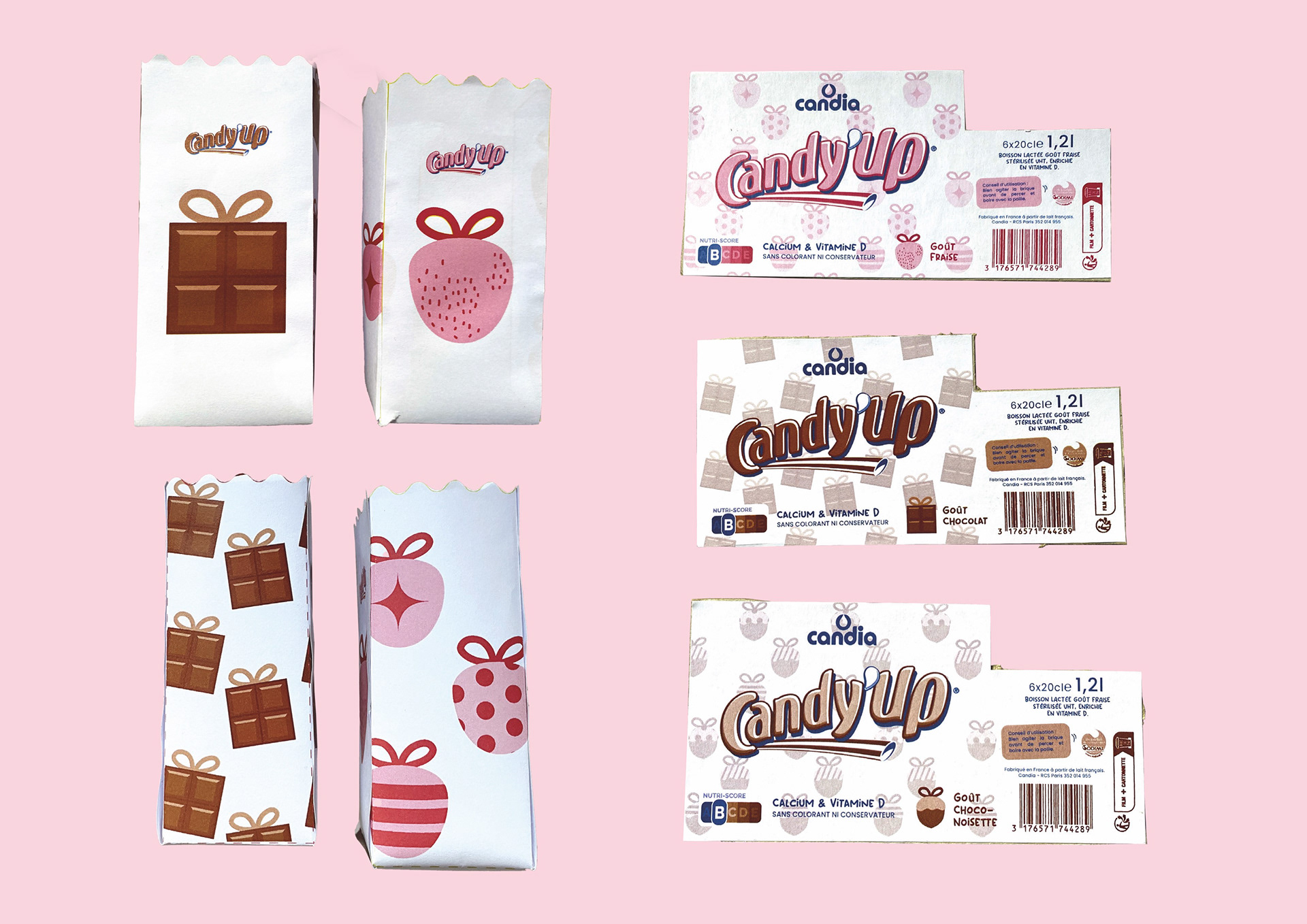 creating a christmas packaging for candy'up!