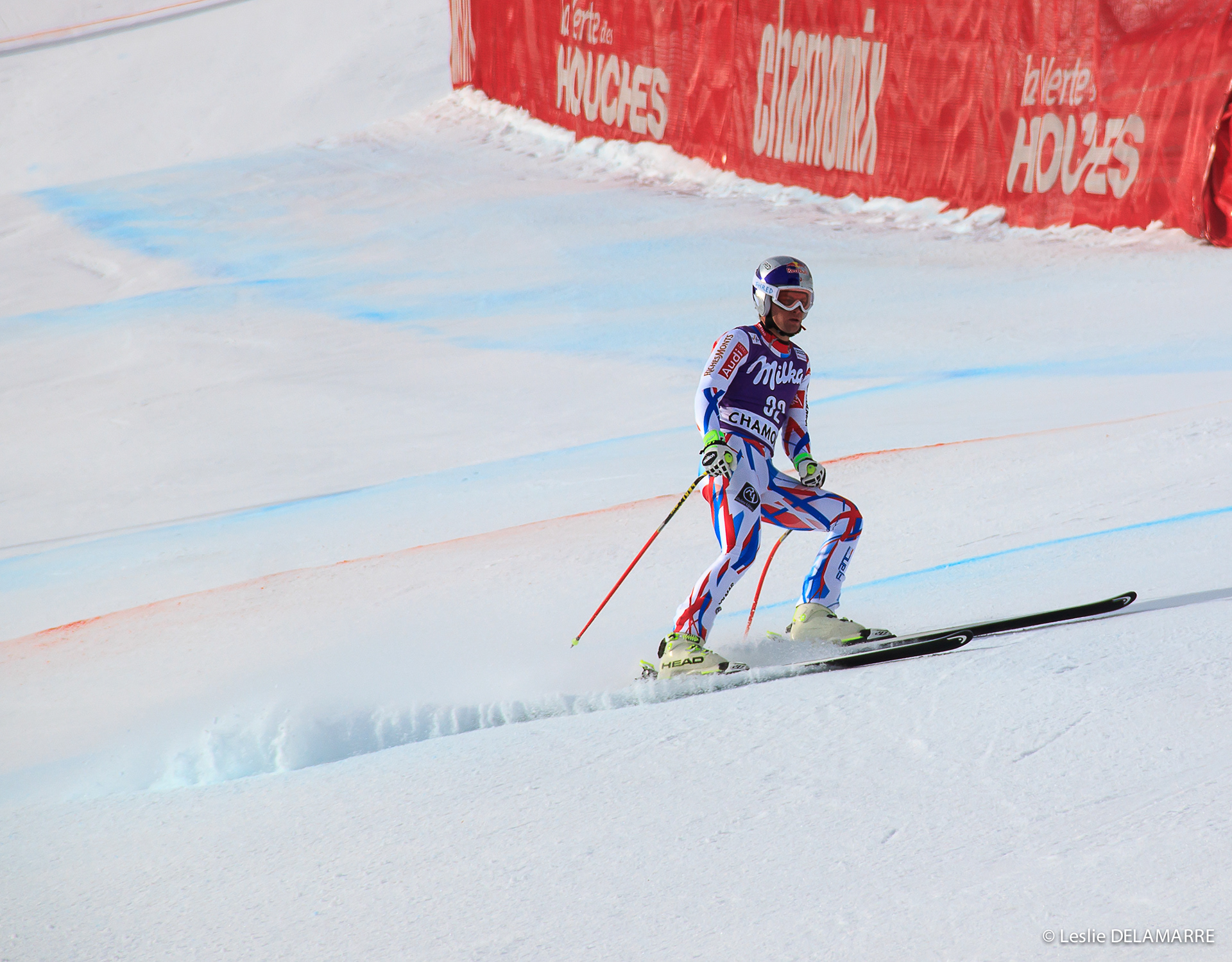 Alexis Pinturault. Descente du Kandahar, coupe du monde de ski 2026. Chamonix