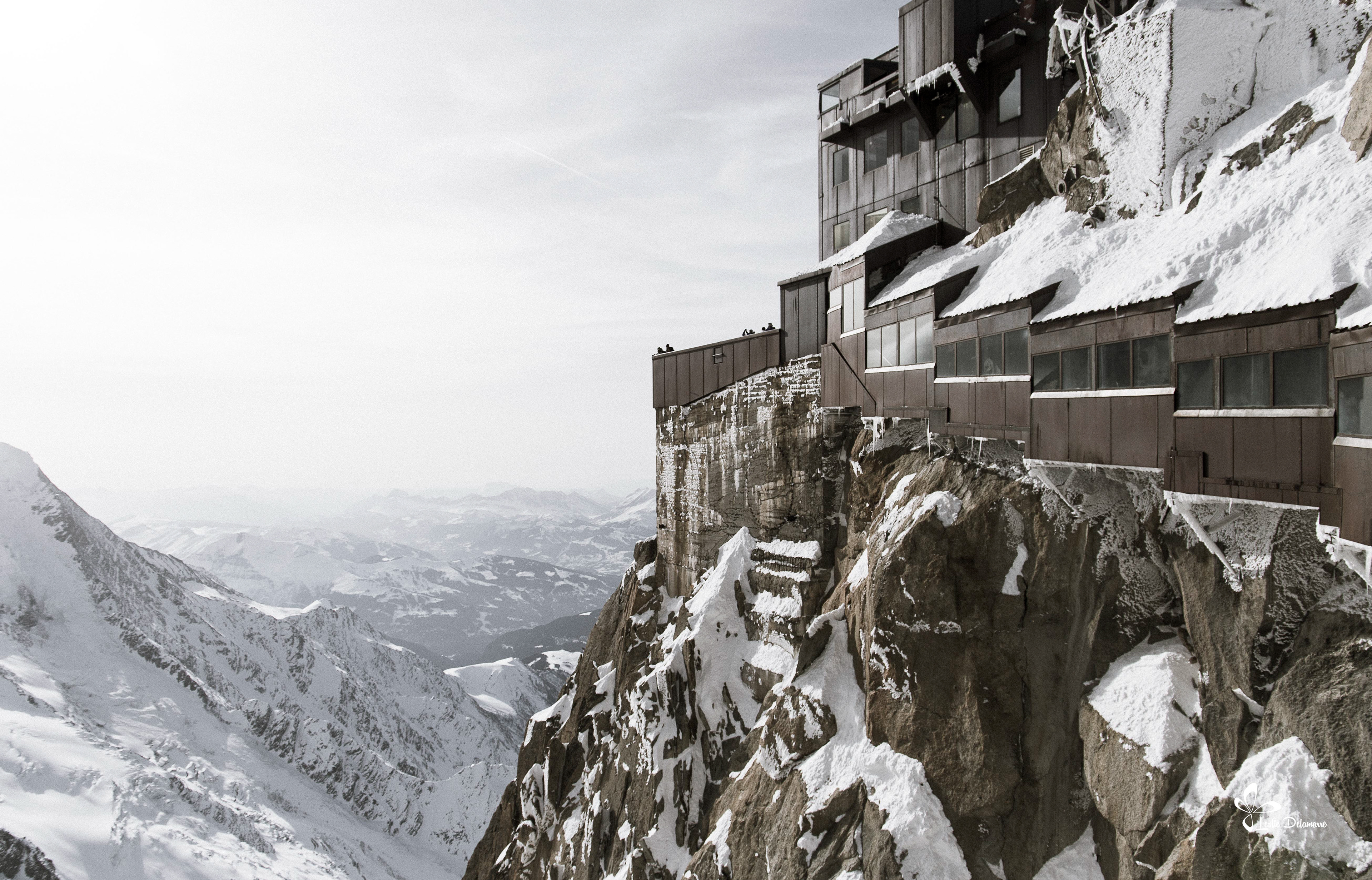 Fenêtres sur le Mt-Blanc depuis l'Aiguille du Midi. Chamonix