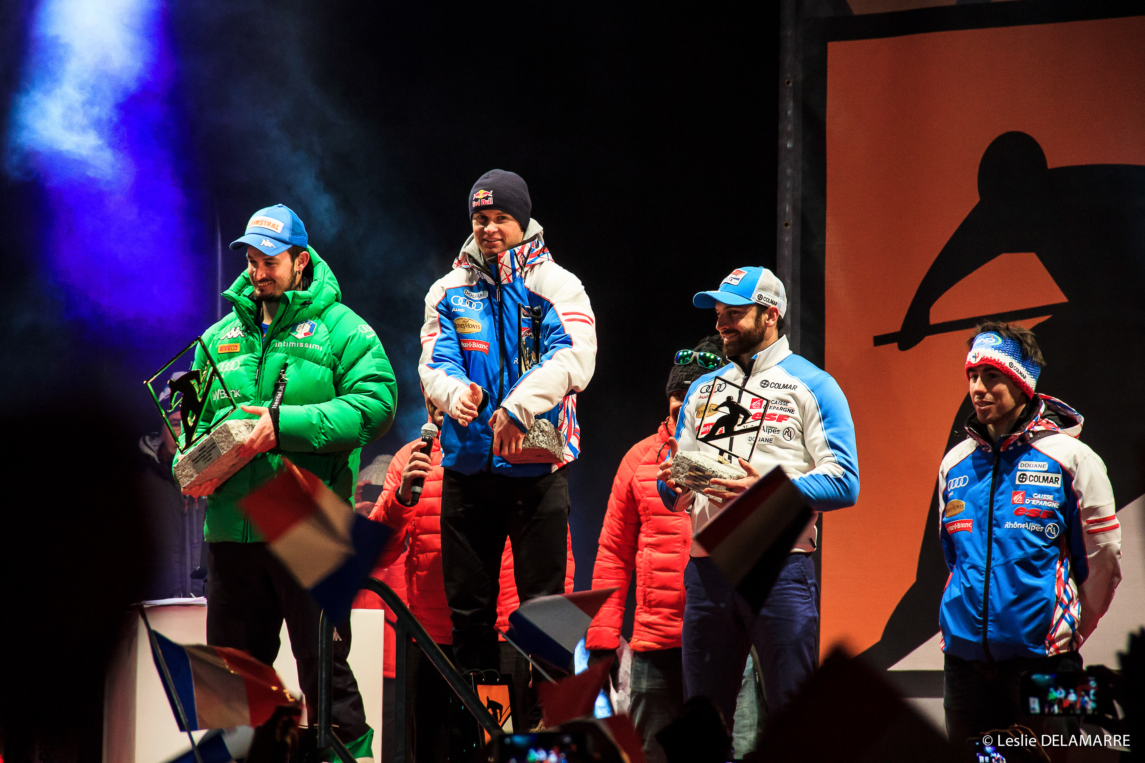Remise des prix. Kandahar, coupe du monde de ski 2026. Chamonix