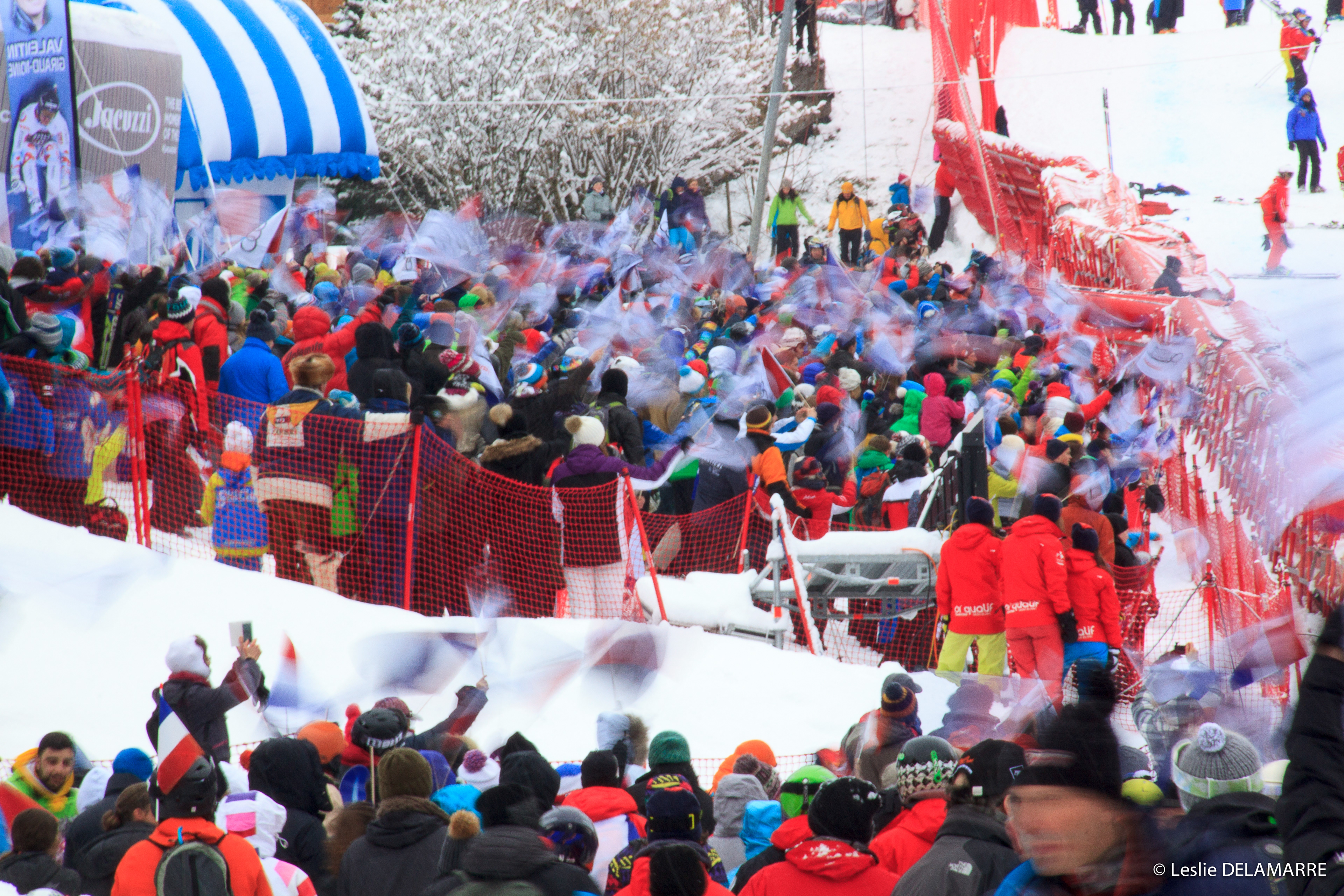 Ambiance, descente du Kandahar, coupe du monde de ski 2026. Chamonix