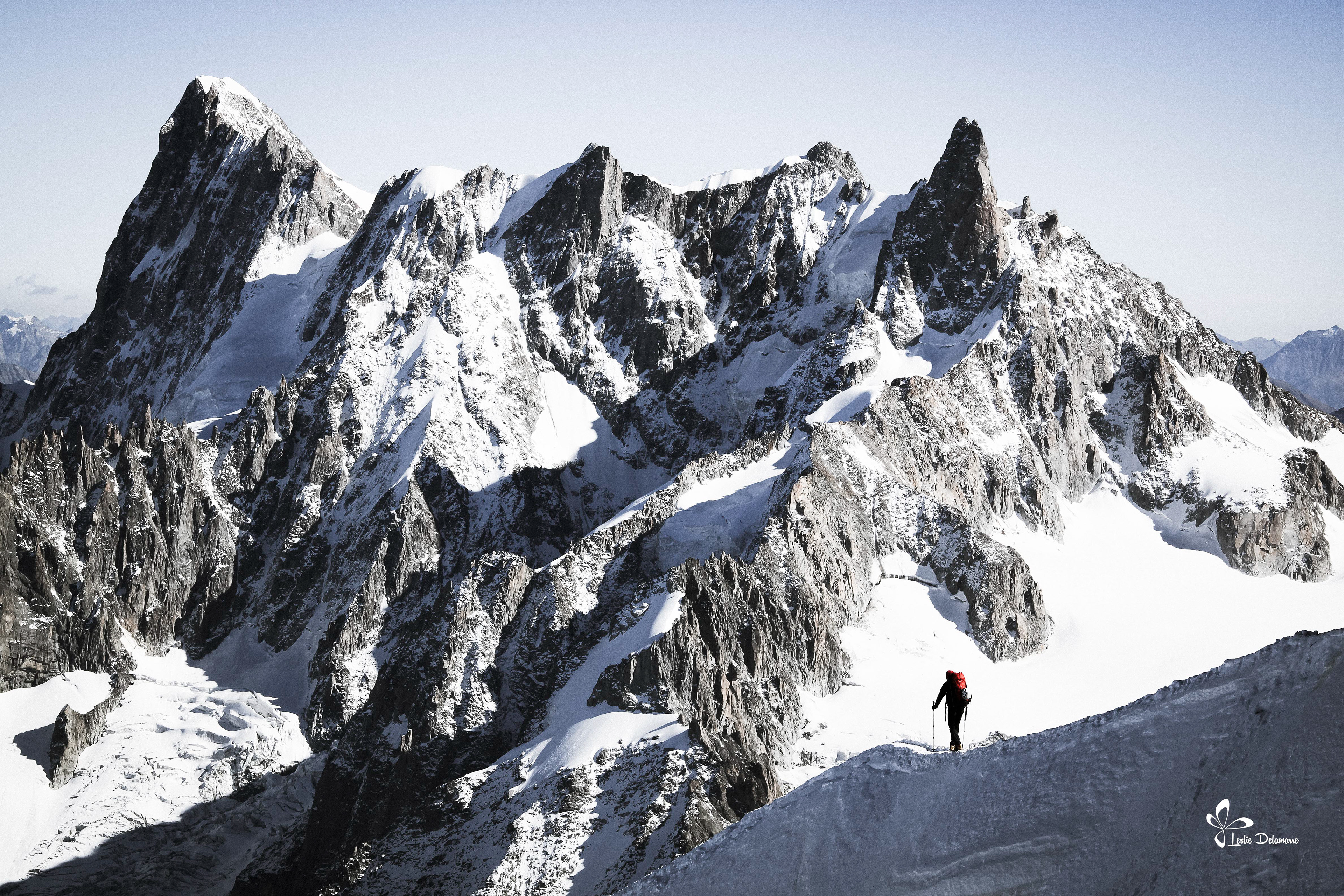 Arrête de l'Aiguille du Midi. Chamonix