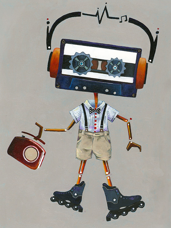 Bippity Beep - Oil on Canvas Paper