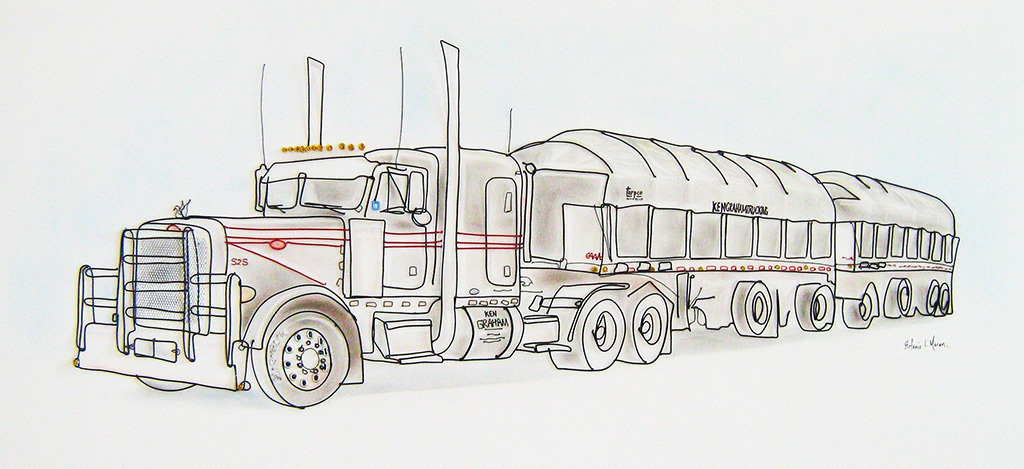 SOLD! Graham Trucking - wire on board (Commissioned)