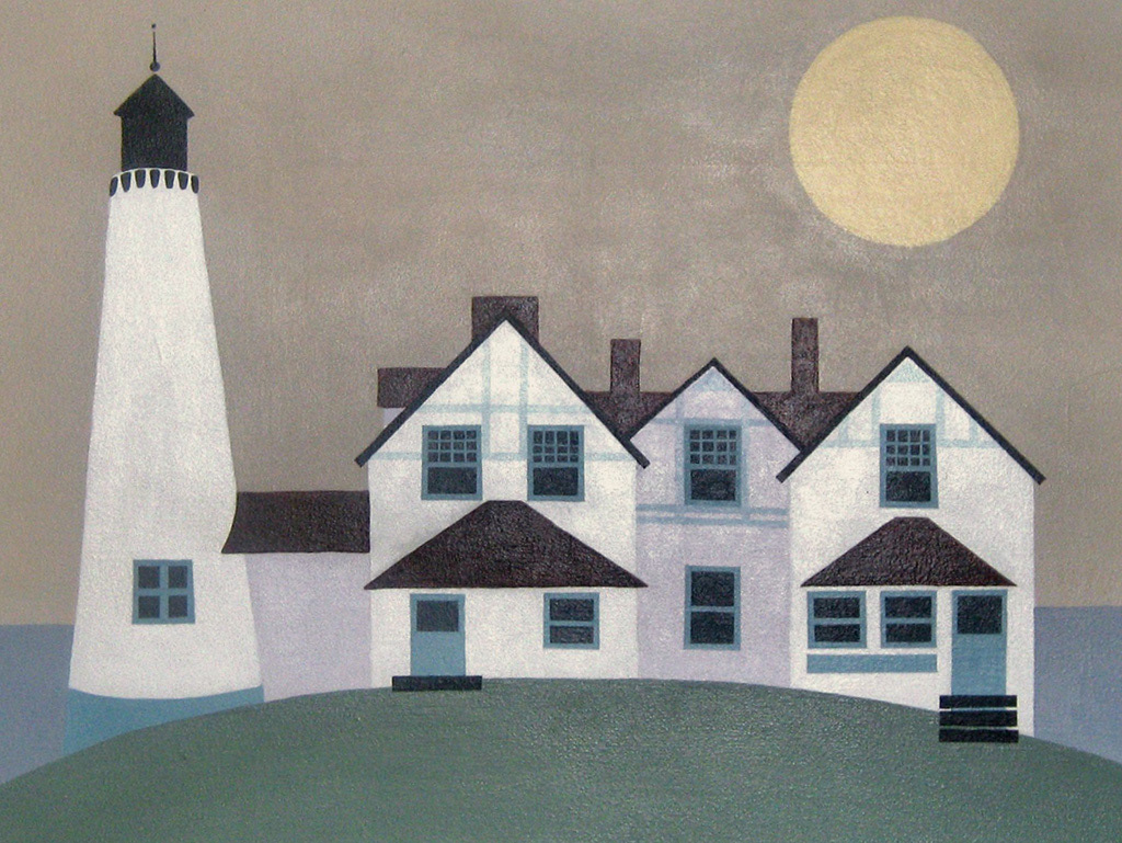 Iroquois Lighthouse - 16x20 acrylic on canvas SOLD