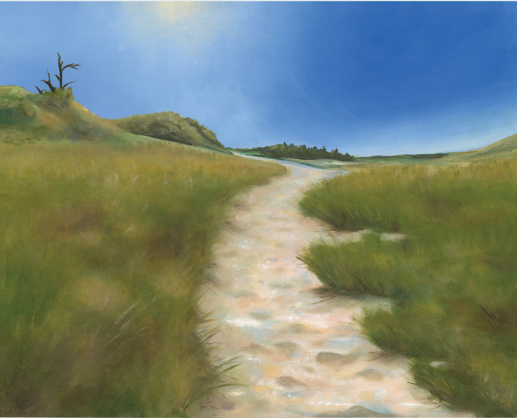 2021 SOLD! Beach Path - 20x16 oil on Linen Panel