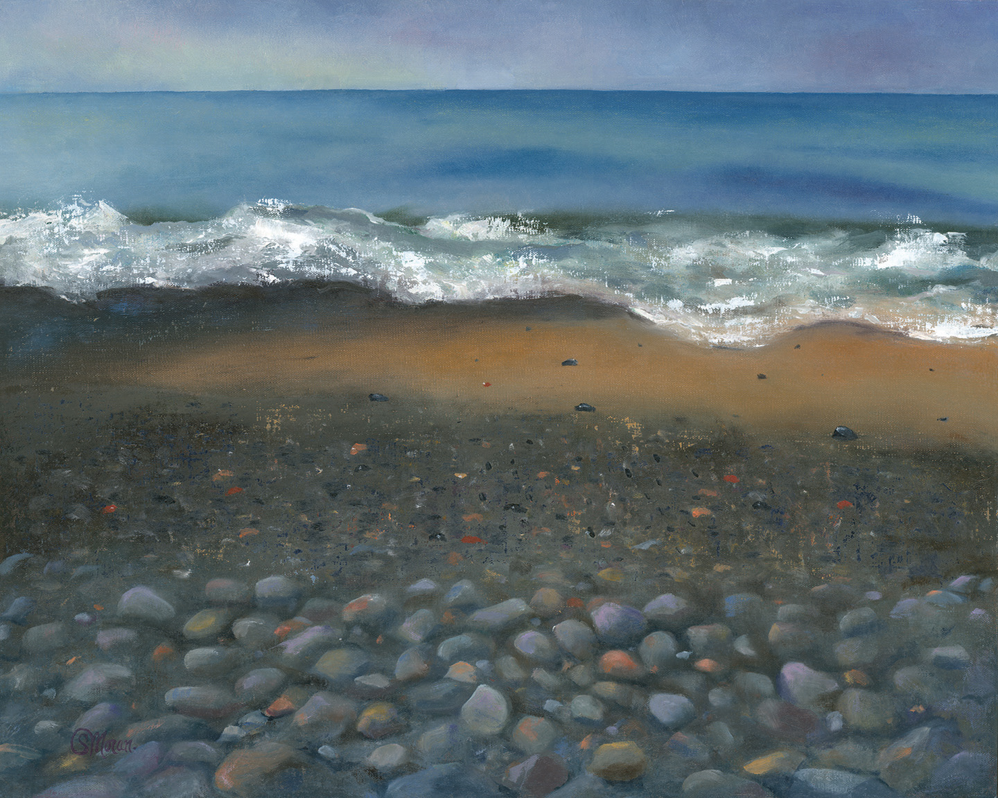 2021 Layers of the Lake - 20x16 Oil on Linen Available $680