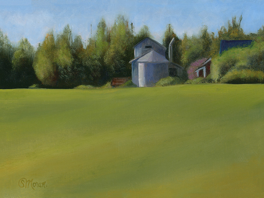 2021 SOLD! Field in Finland (Haukivuori) - 9x12 Oil on Panel