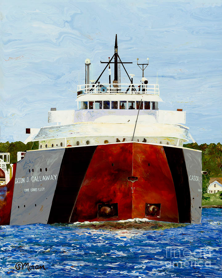 SOLD! Cason J. Callaway - 16x20 Pebeo Vitrail on glass