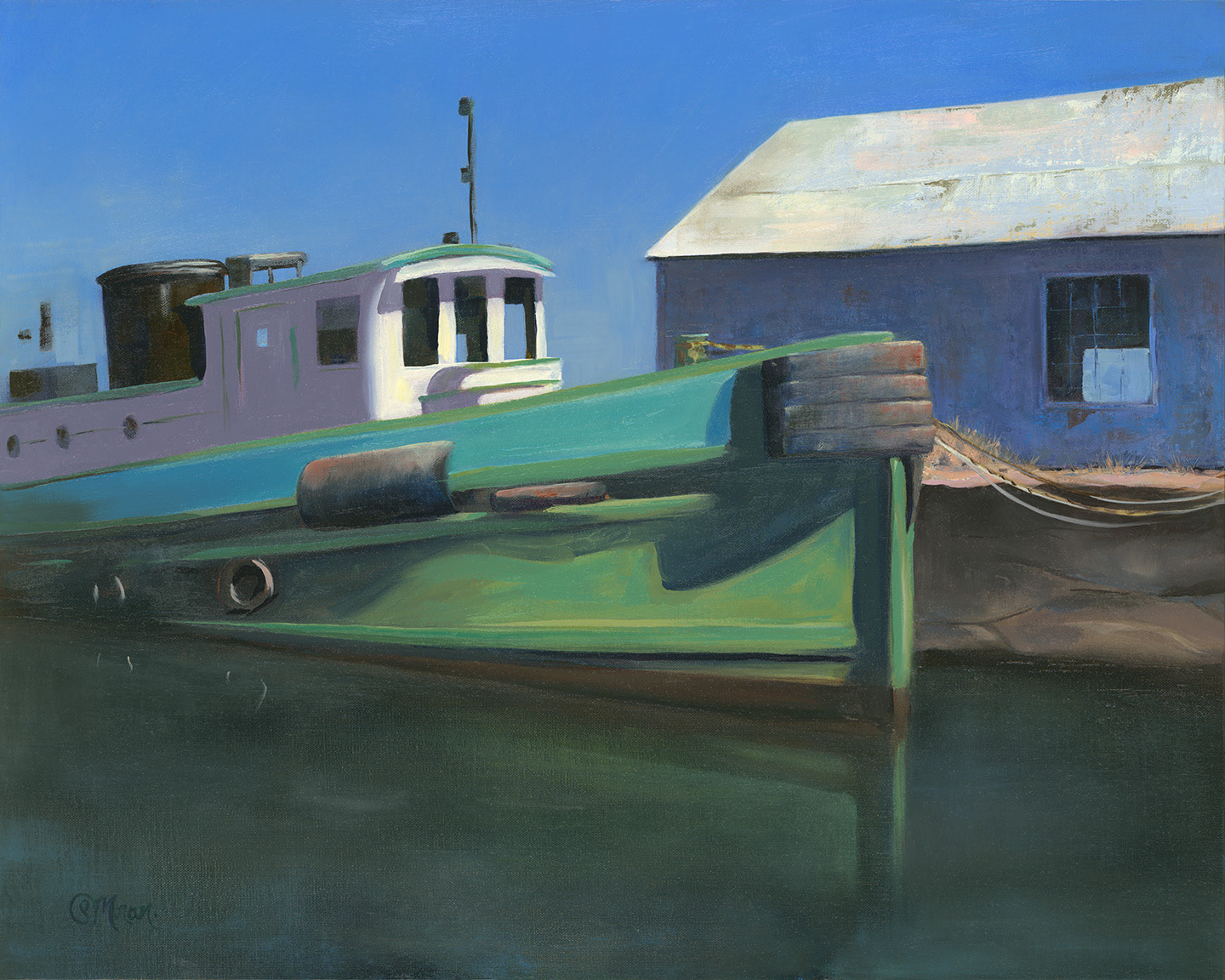 2021 SOLD! Tugboat - 20x16 Oil on Linen Panel