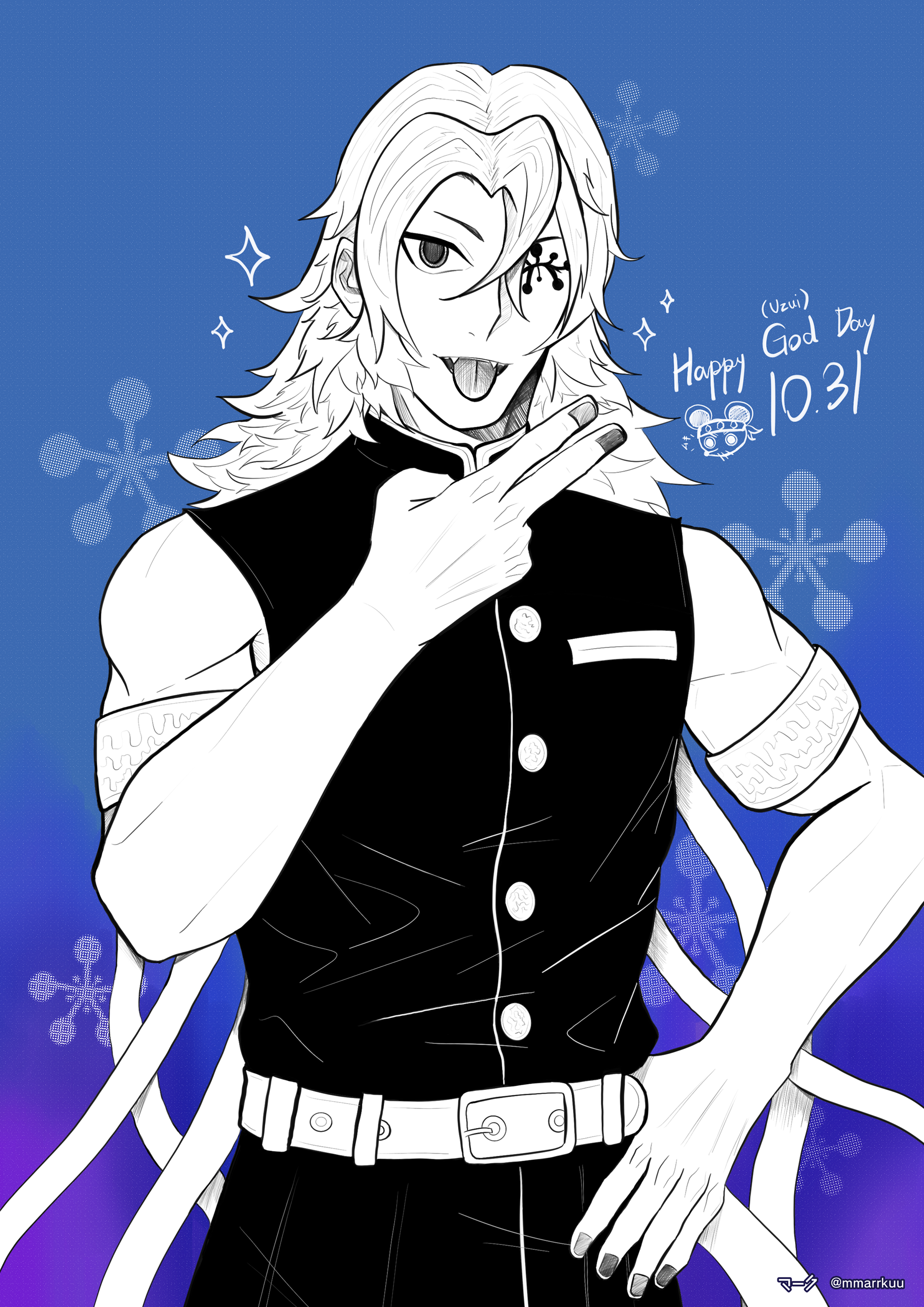 2022 Uzui Tengen Birthday Illustration