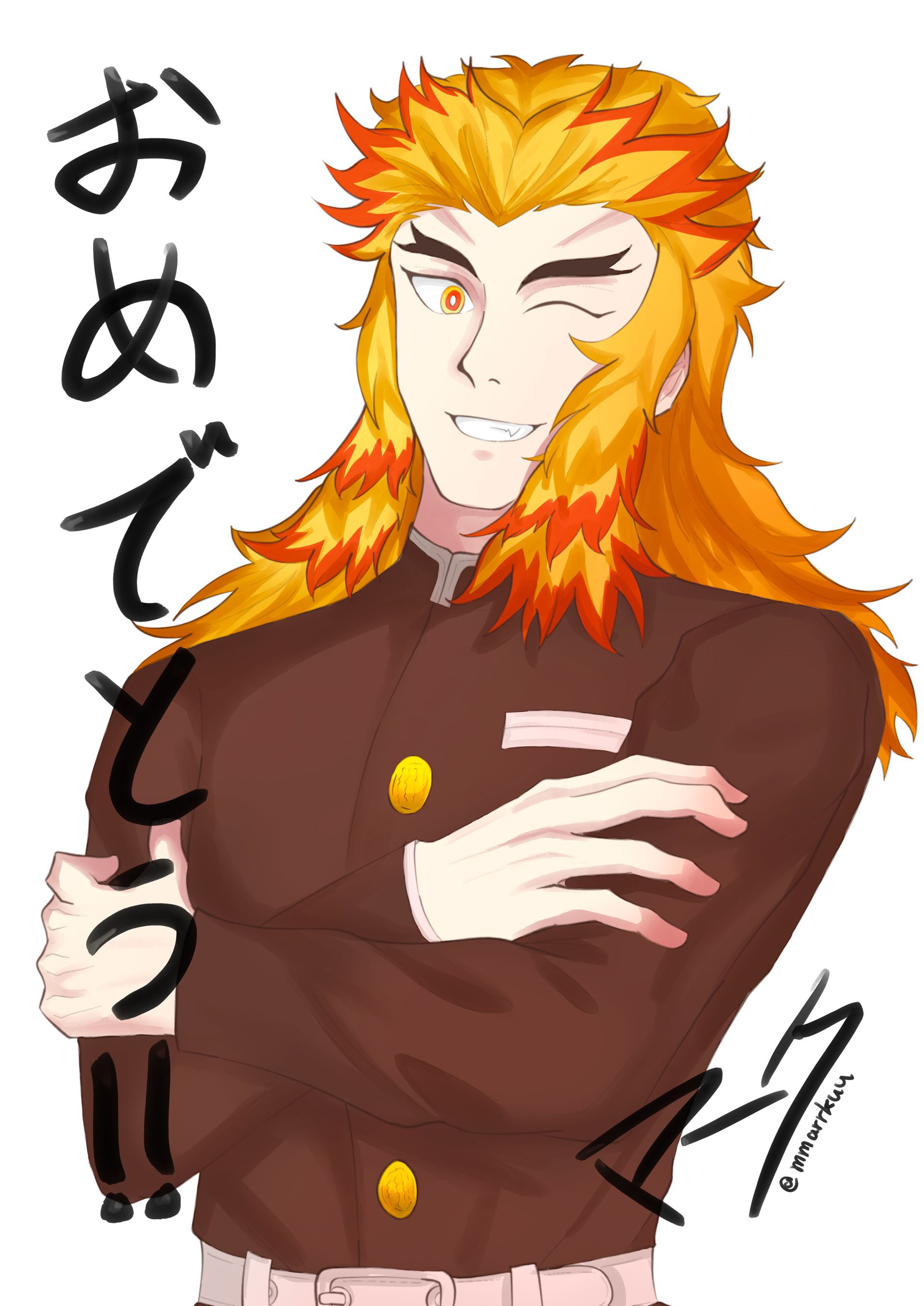 2023 Rengoku Kyojuro Birthday Illustration