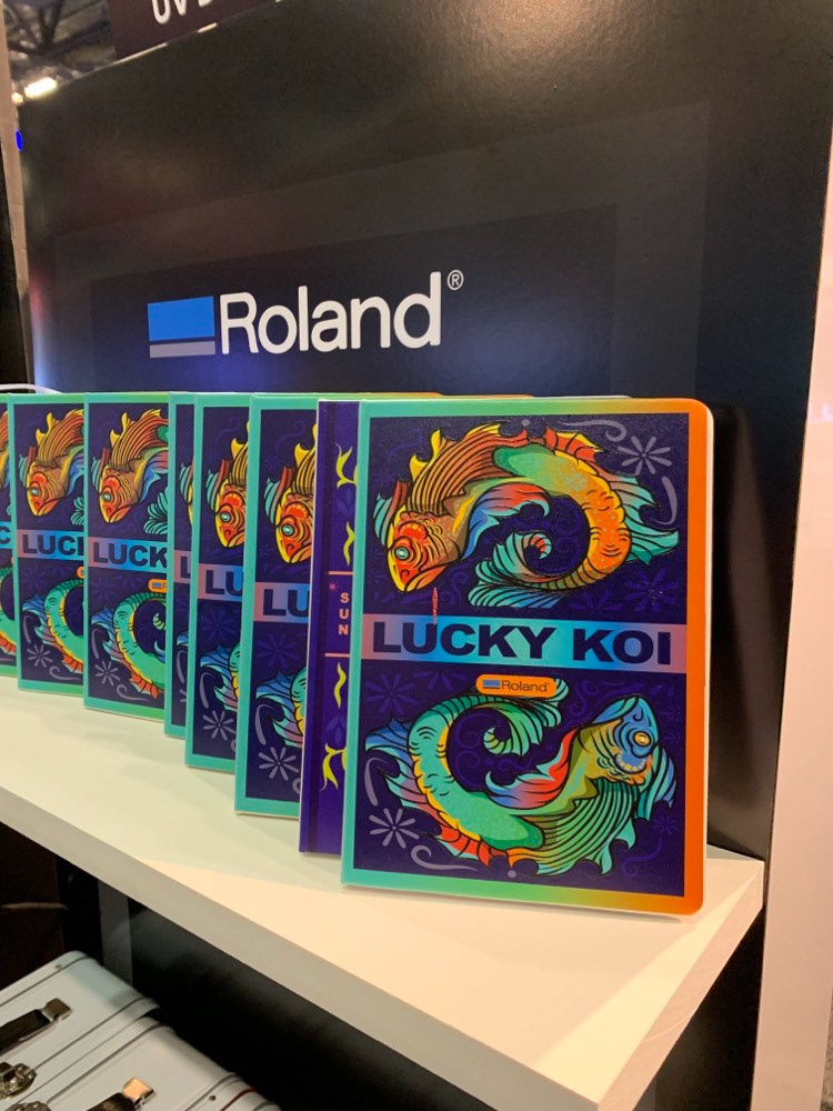 Lucky Koi Fish design adapted to journals.