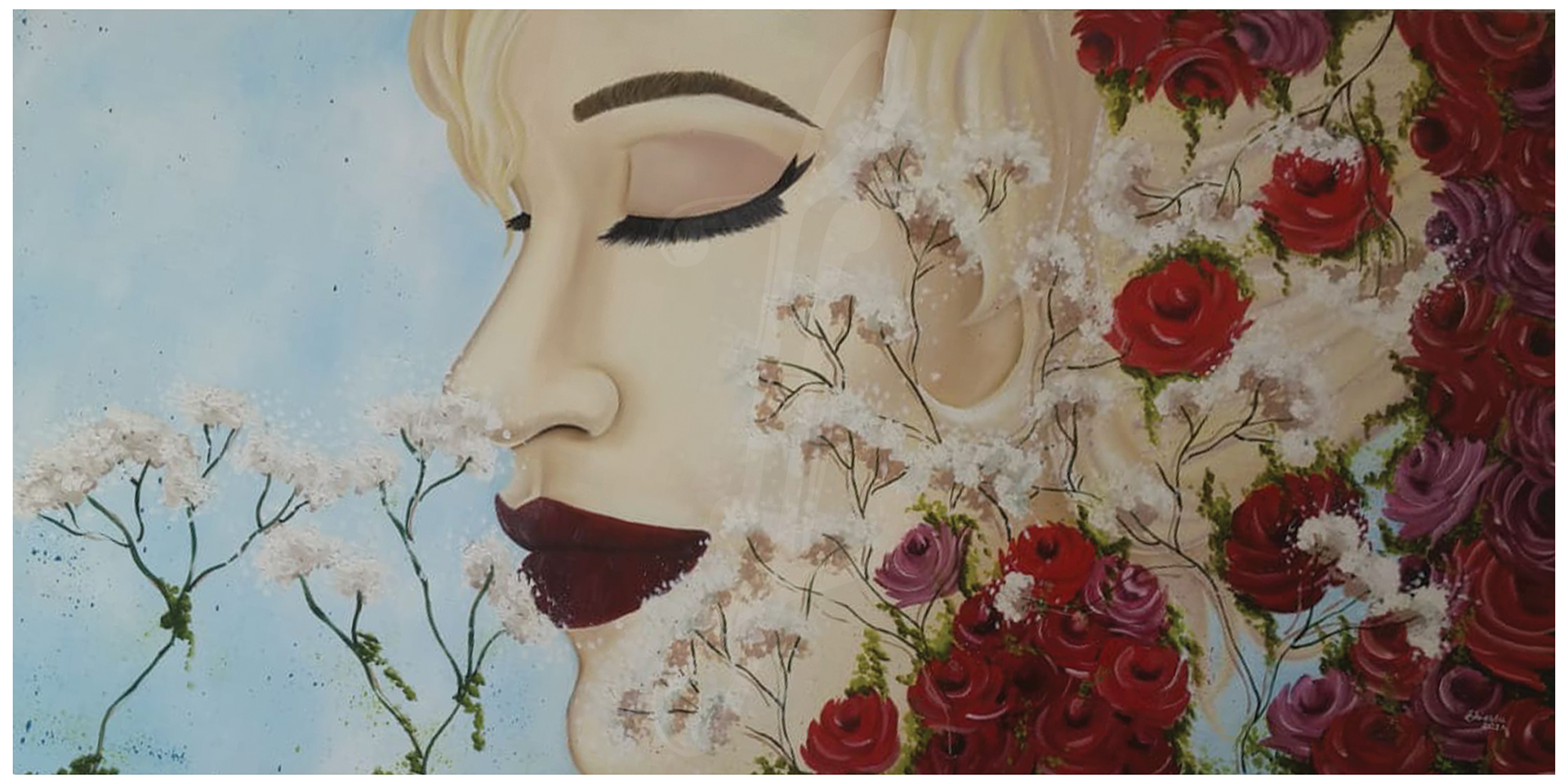 Mulher e Rosas