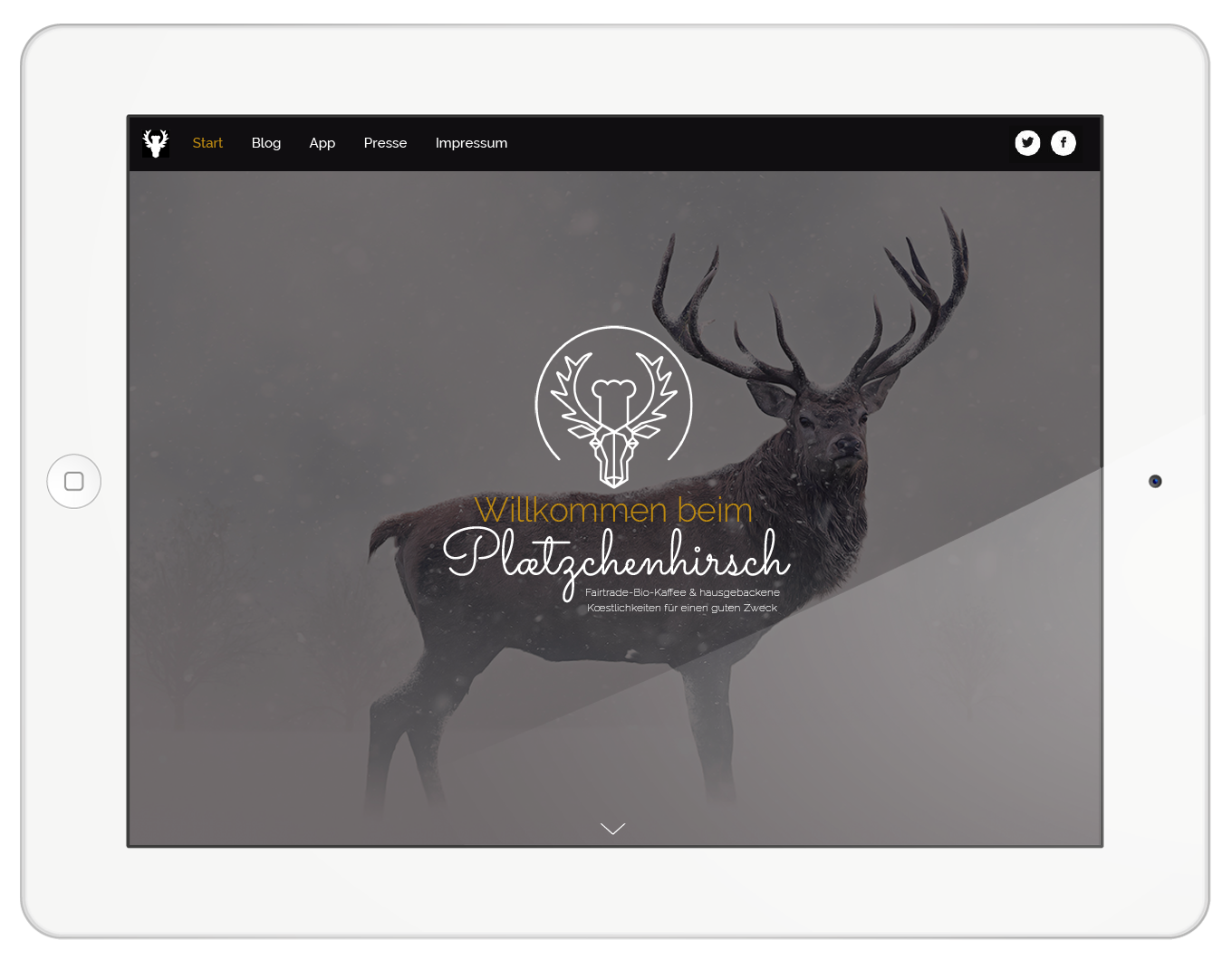 Webseite PLÆTZCHENHIRSCH