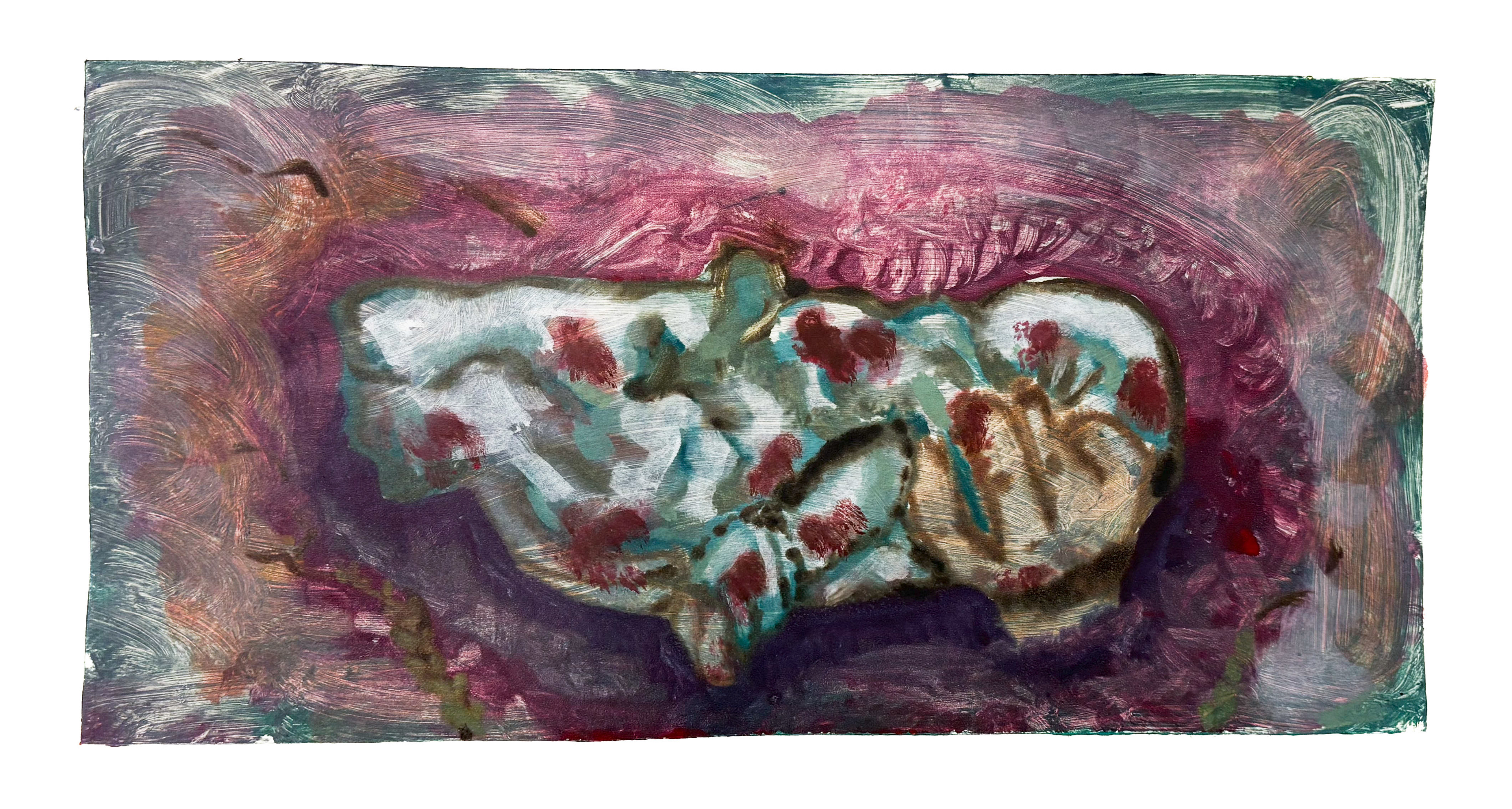"Infant Martyr" 2025, Monotype