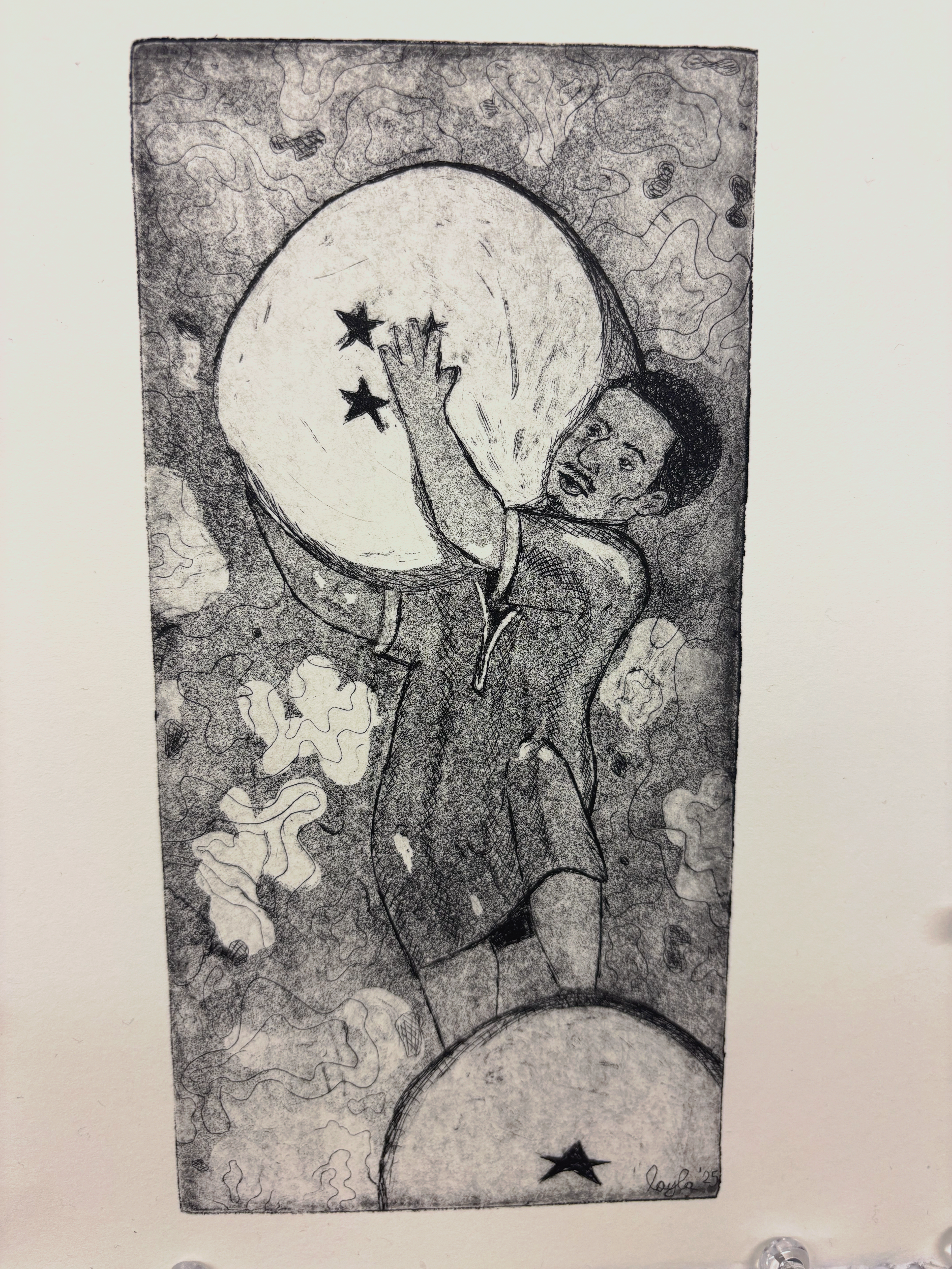 "Waleed" 2025, Intaglio 
