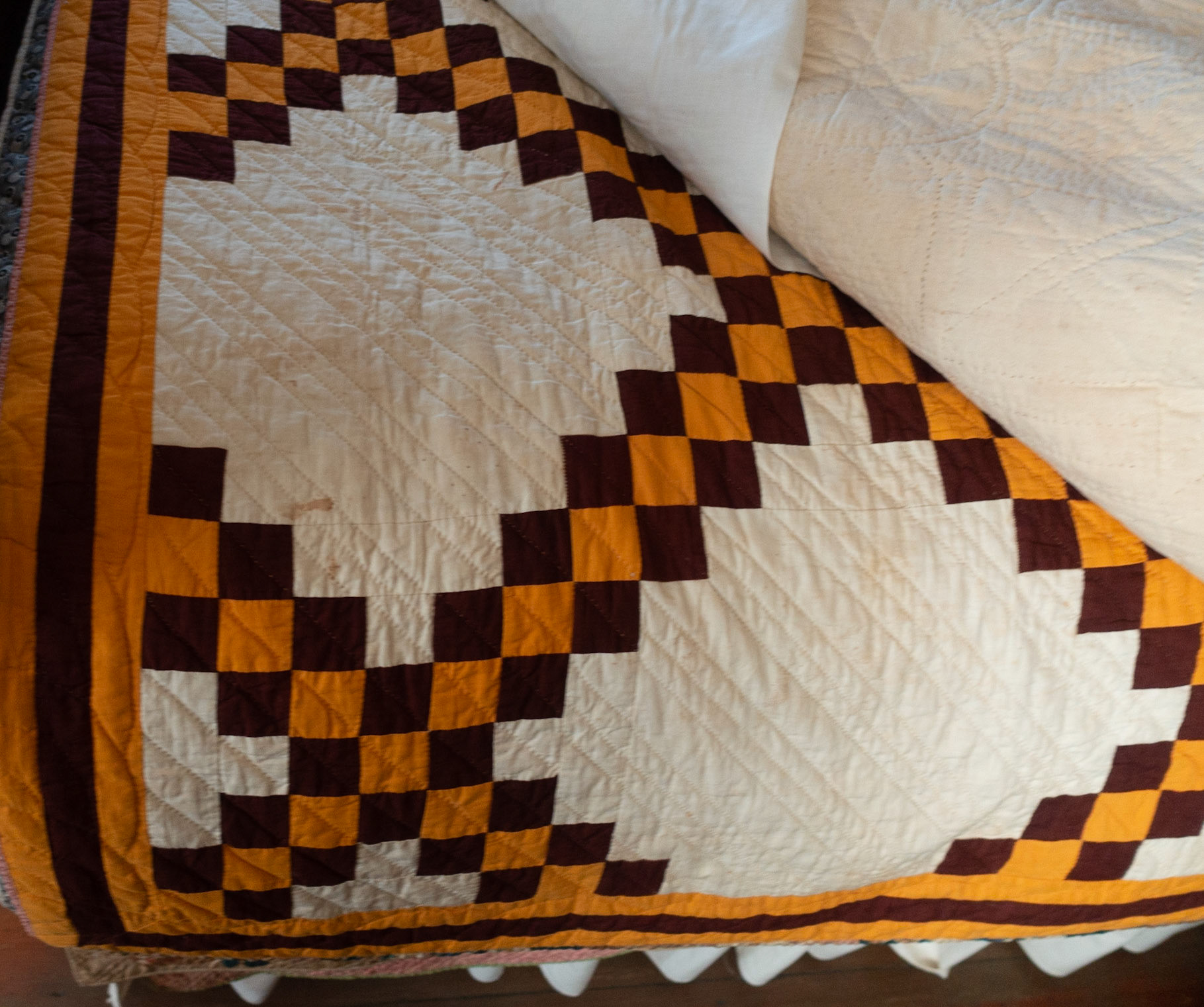 A quilt from the Lexington County Area. I love the cheddar orange color