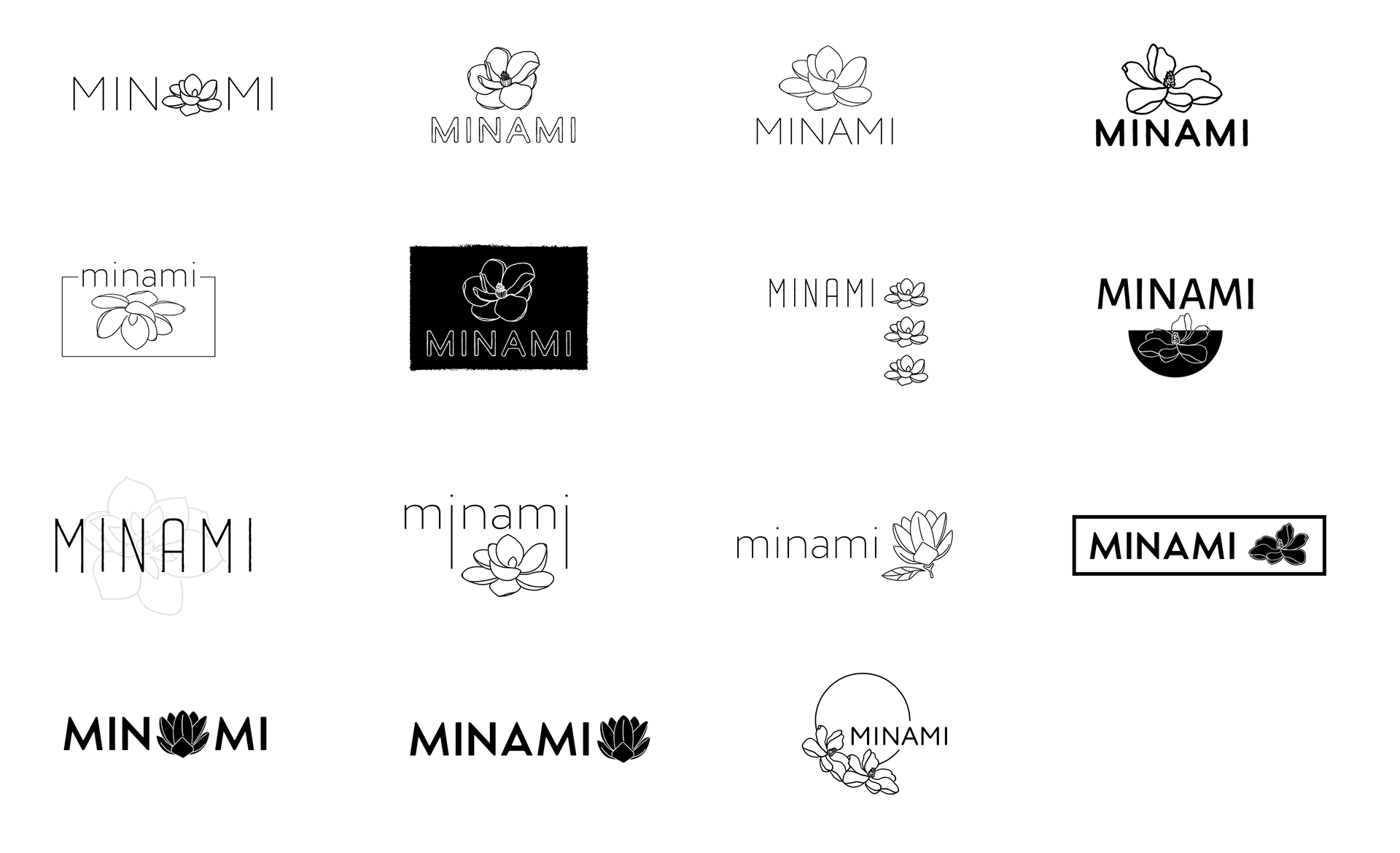 Minami Restaurant Logo Concepting